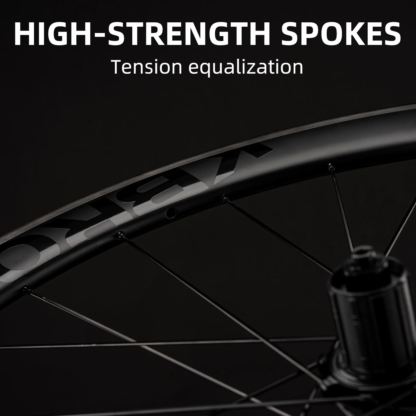 ROCKBROS 700c Carbon Fiber Disc Rim 38/50/65 mm  1.6-1.7 kg Clincher Wheelset - Image 5
