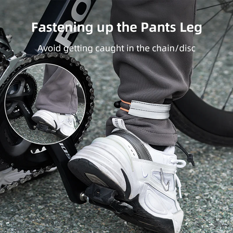 ROCKBROS Adjustable Elastic Reflective Trouser Strap for Cycling Safety - Image 5