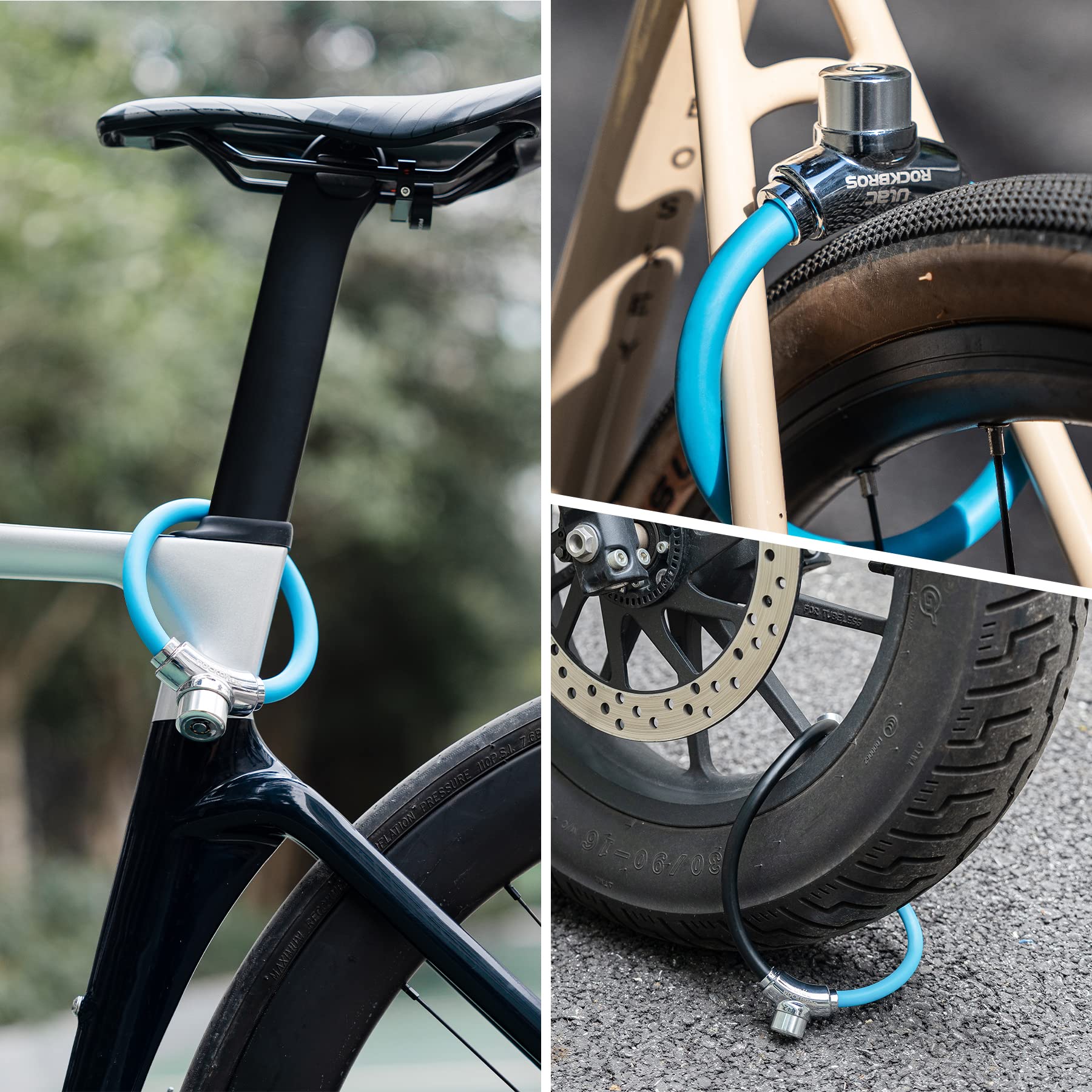 ROCKBROS Anti-Theft Bike Cable Lock Portable Key Lock Rustproof - Image 9