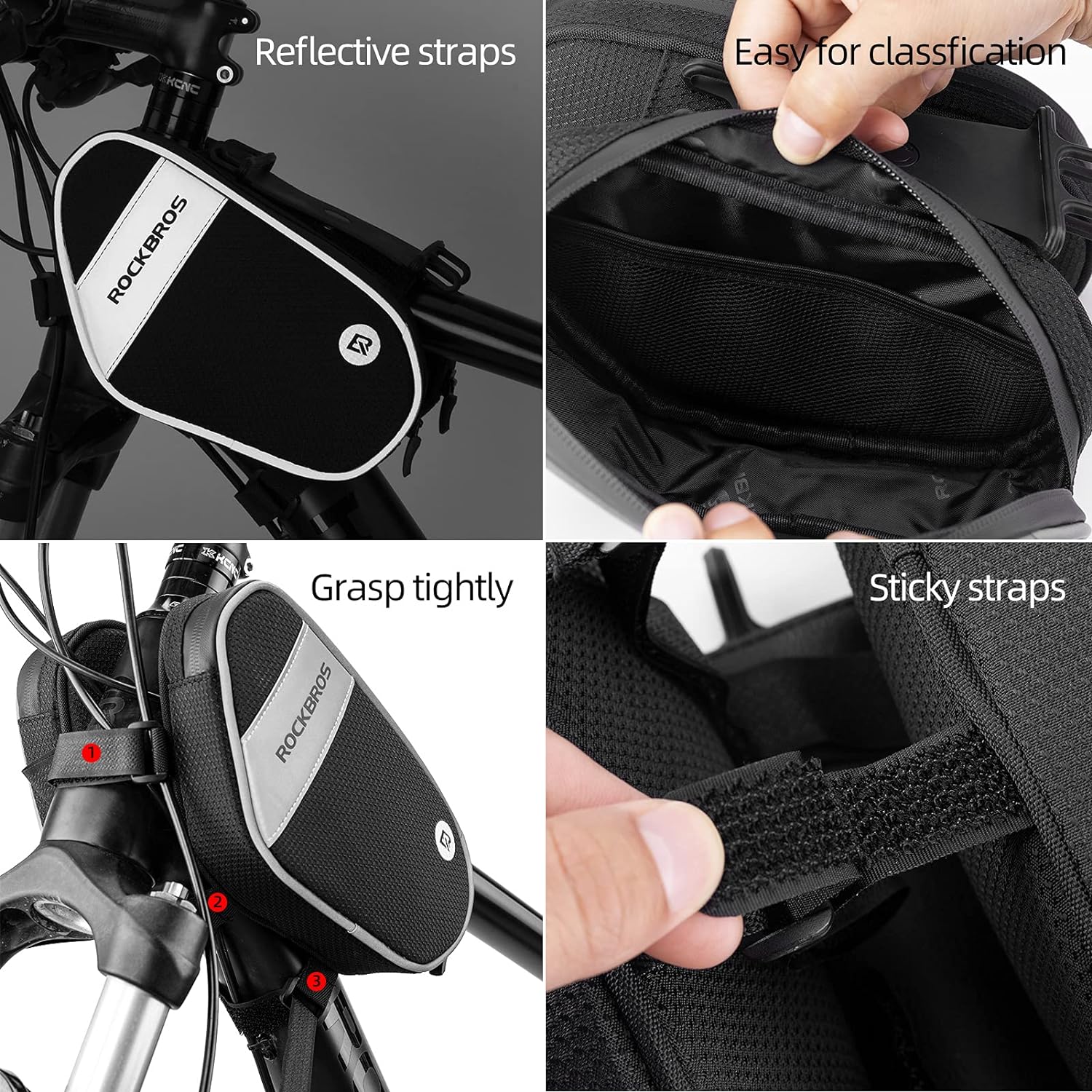 Waterproof Bike Phone Mount Frame Bag - Image 5