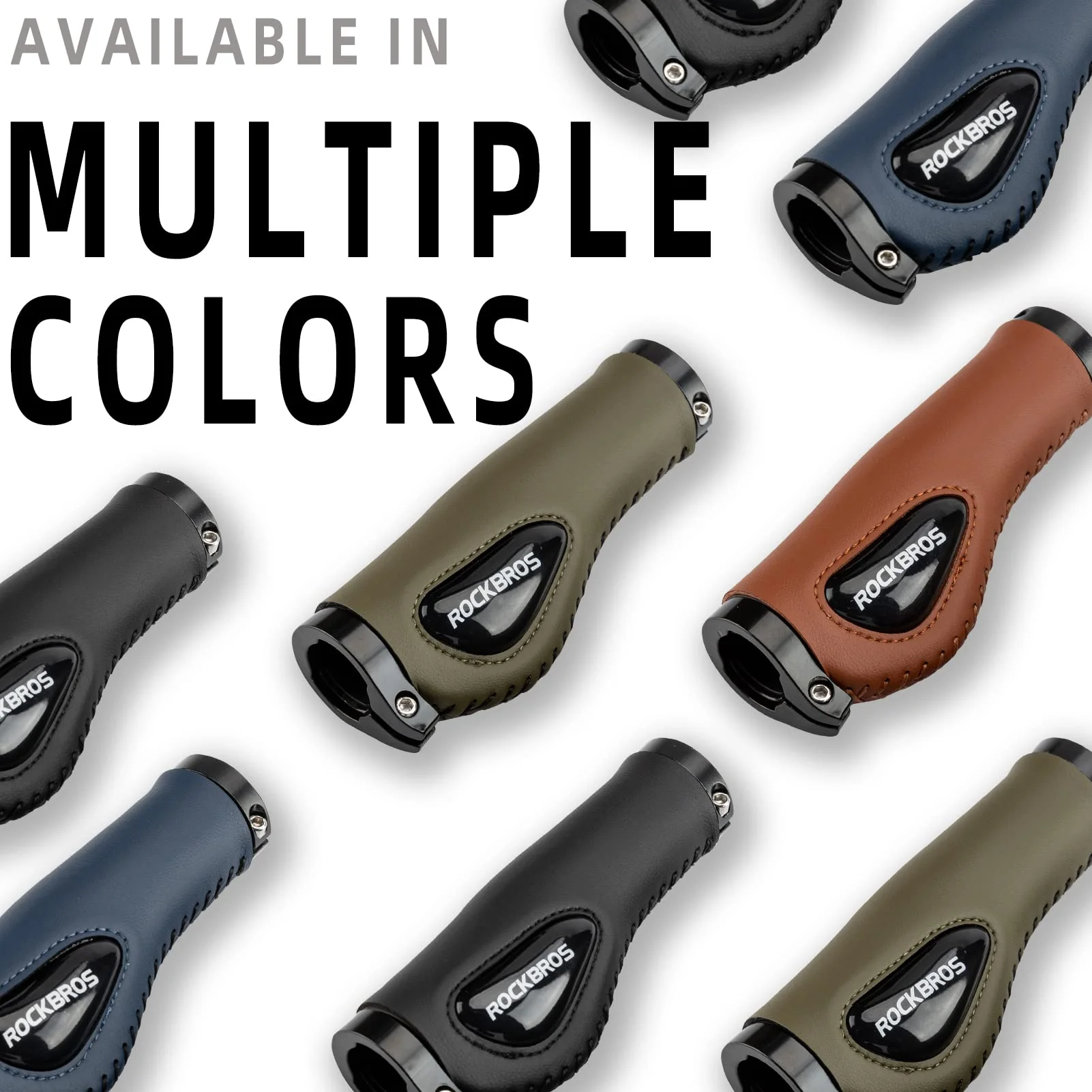 ROCKBROS Bike Handle Grips Ergonomics Design Soft Gel Dual Lock - Image 8