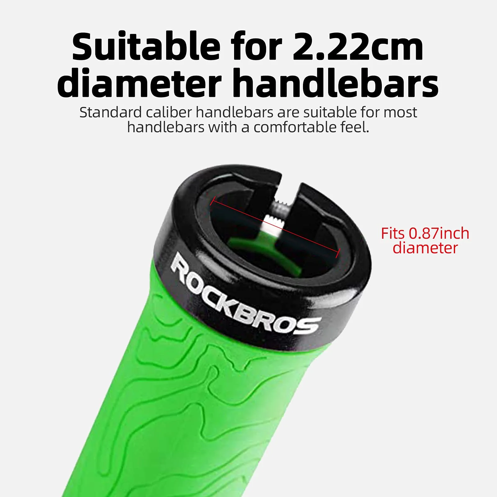 ROCKBROS Bike Handlebar Grips Double Lock-on MTB Bicycle Handle Bar Grips - Image 17