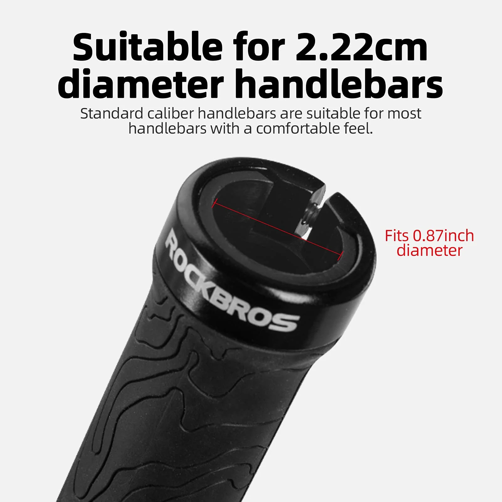 ROCKBROS Bike Handlebar Grips Double Lock-on MTB Bicycle Handle Bar Grips - Image 7