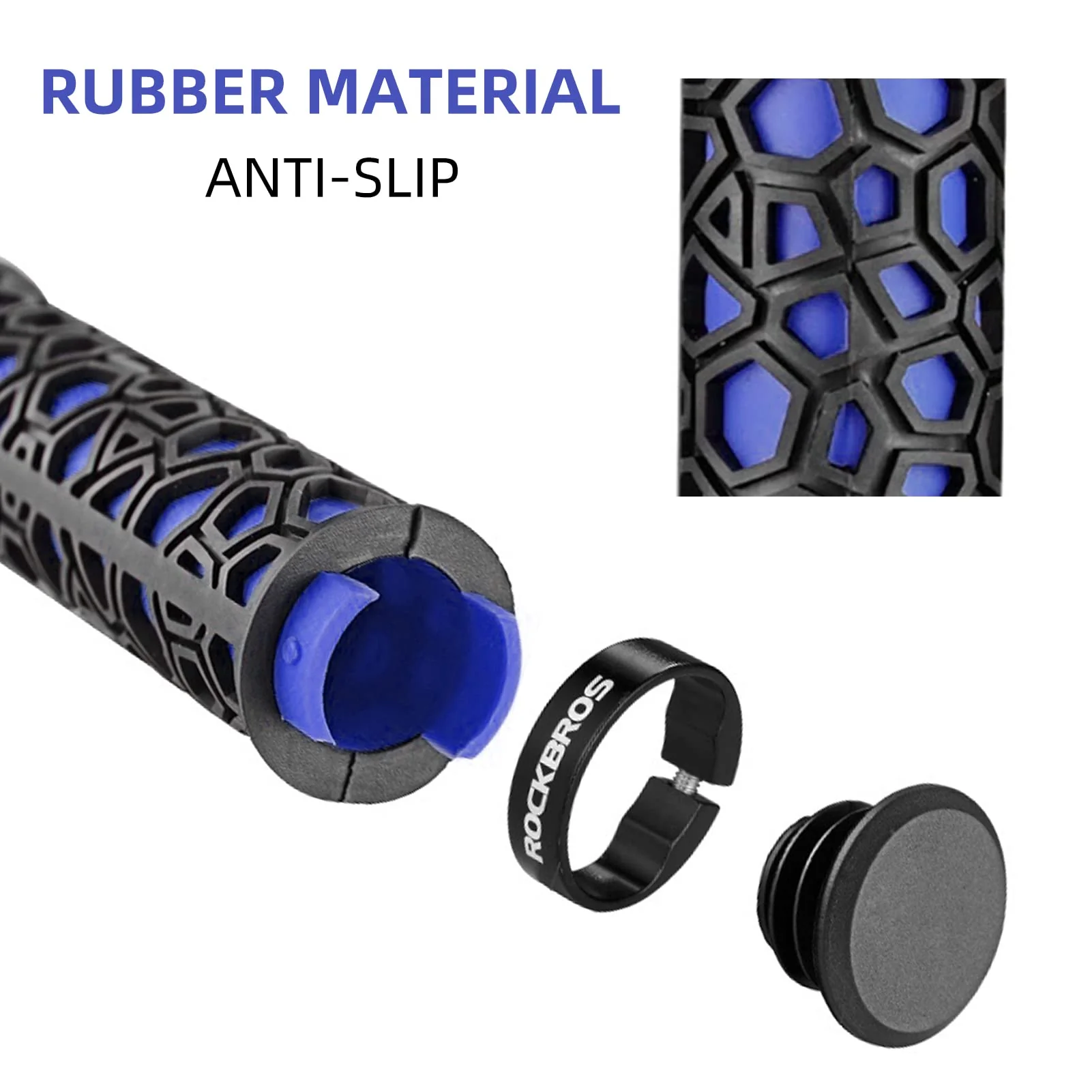 ROCKBROS Bike Handlebar Grips Double Lock-on Non-Slip Grips for MTB, BMX 22.2mm - Image 14