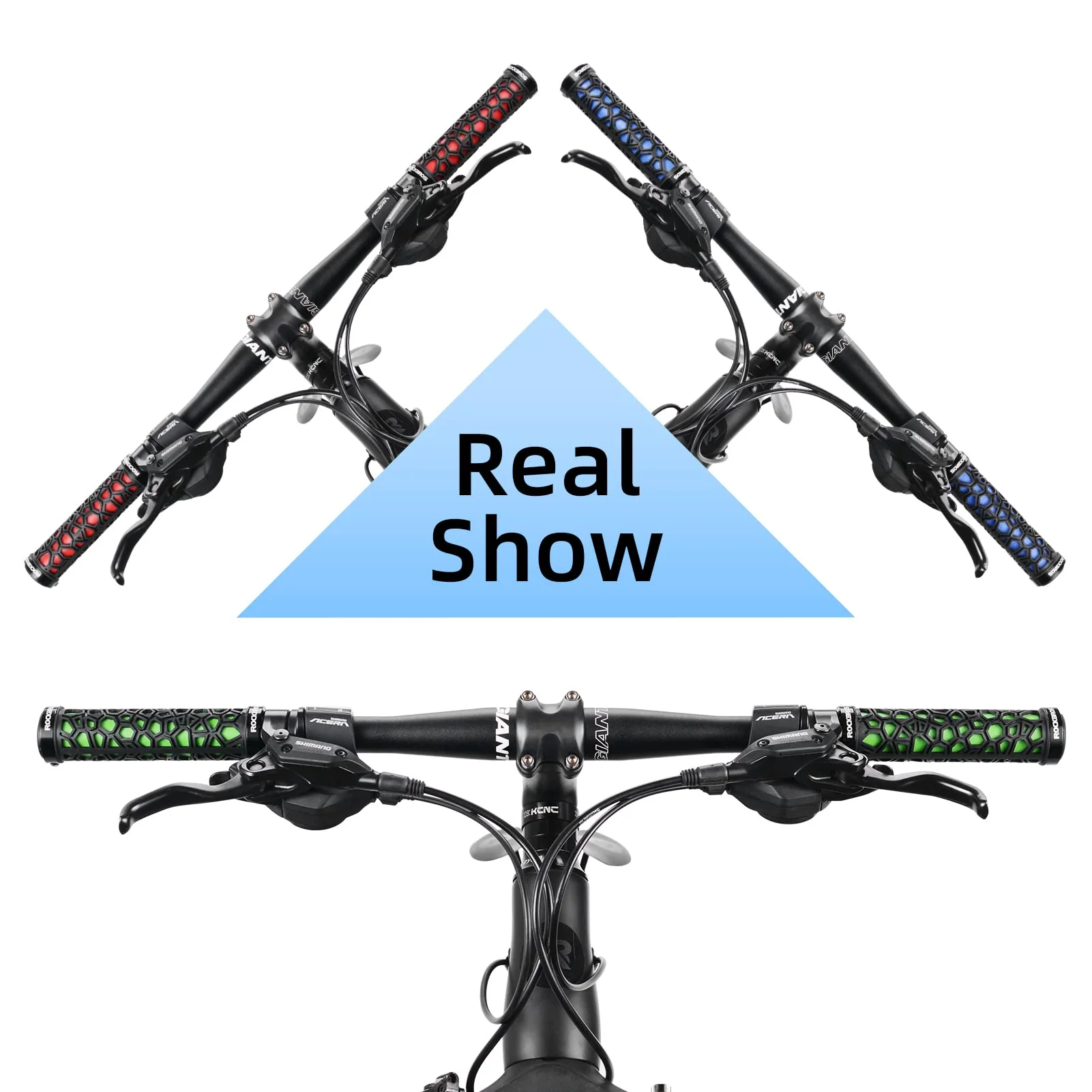 ROCKBROS Bike Handlebar Grips Double Lock-on Non-Slip Grips for MTB, BMX 22.2mm - Image 23