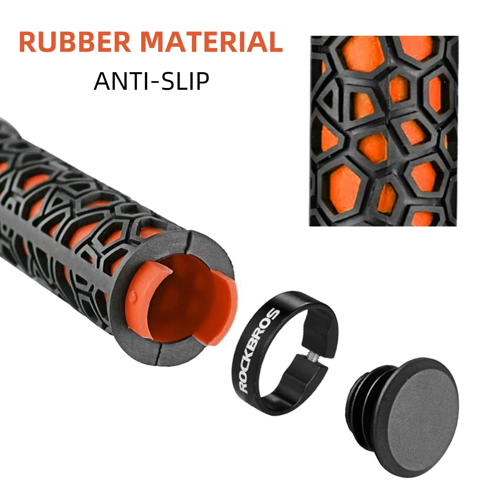ROCKBROS Bike Handlebar Grips Double Lock-on Non-Slip Grips for MTB, BMX 22.2mm - Image 26
