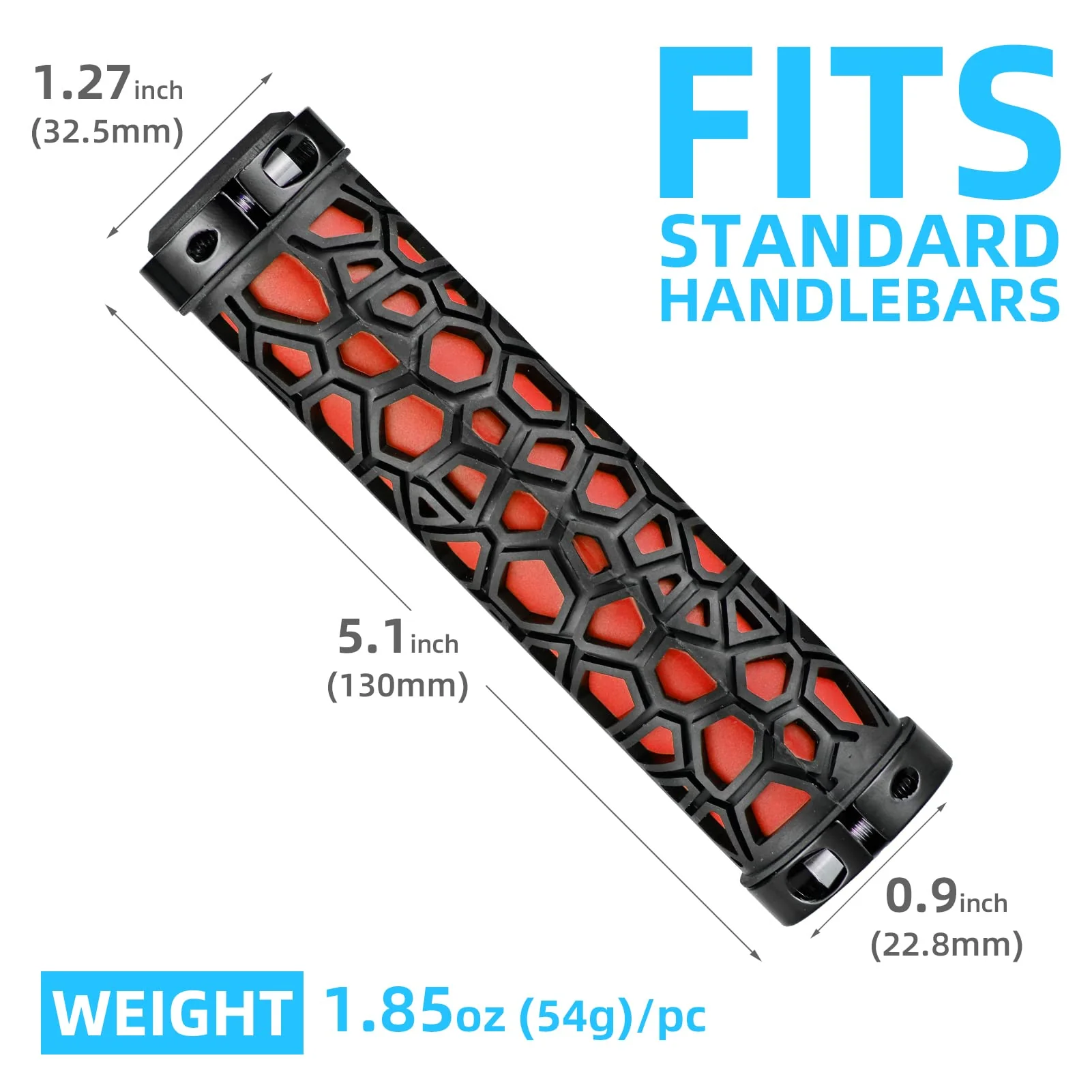 ROCKBROS Bike Handlebar Grips Double Lock-on Non-Slip Grips for MTB, BMX 22.2mm - Image 33