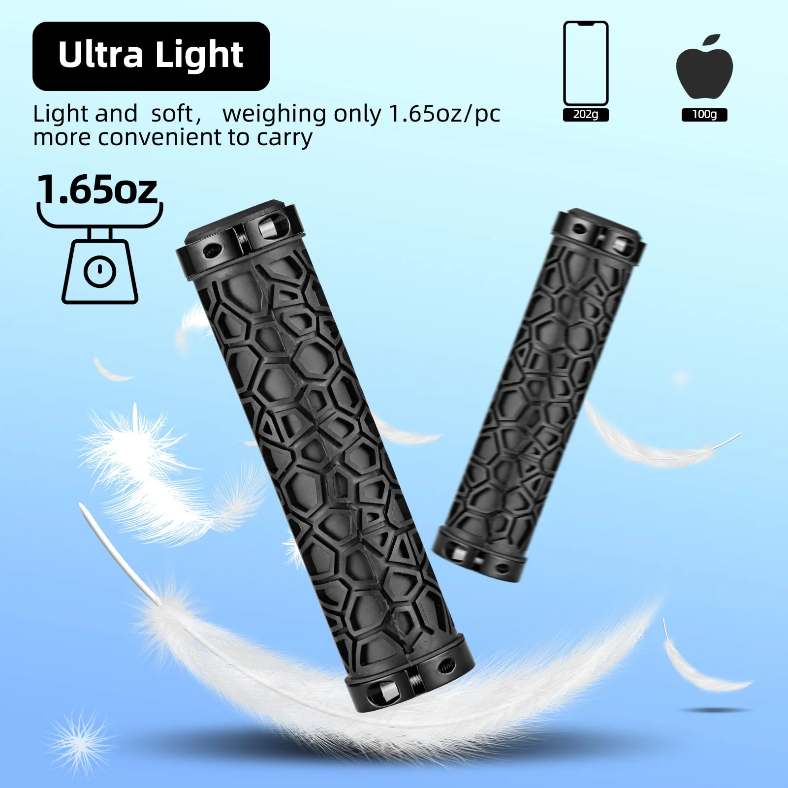 ROCKBROS Bike Handlebar Grips Double Lock-on Non-Slip Grips for MTB, BMX 22.2mm - Image 6