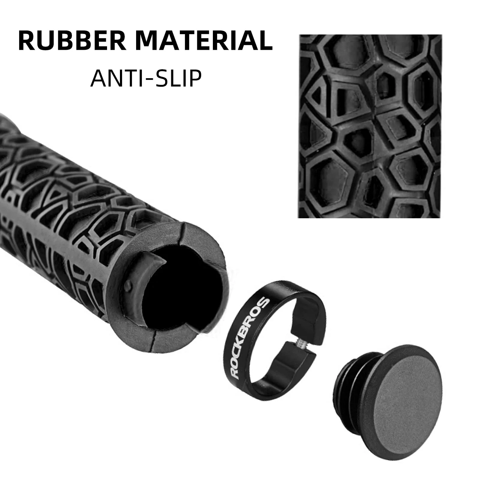 ROCKBROS Bike Handlebar Grips Double Lock-on Non-Slip Grips for MTB, BMX 22.2mm - Image 8