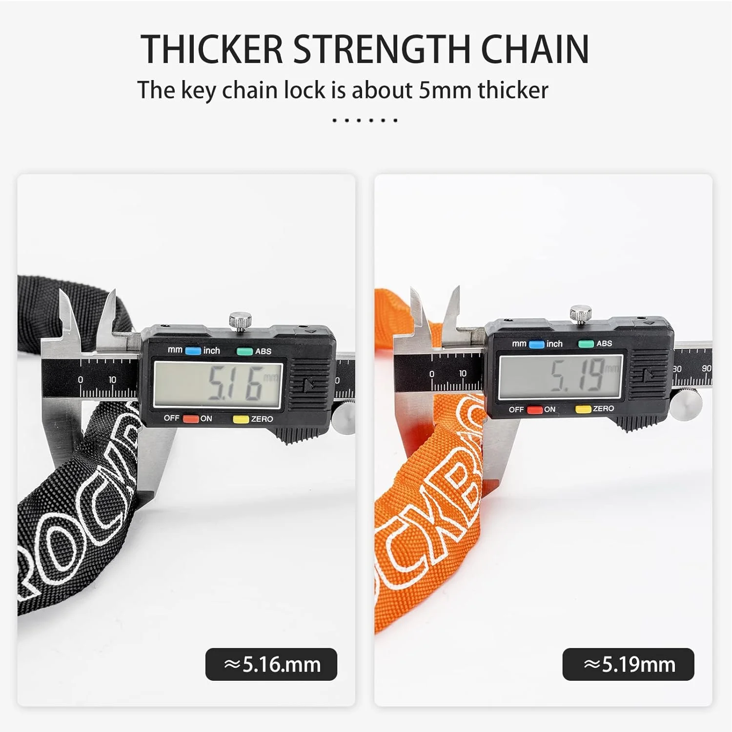 ROCKBROS Bike Lock Chain Bicycle Lock, Heavy Duty Anti Theft - Image 11