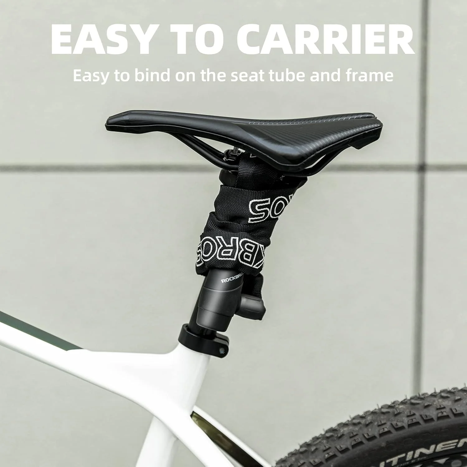 ROCKBROS Bike Lock Chain Bicycle Lock, Heavy Duty Anti Theft - Image 6