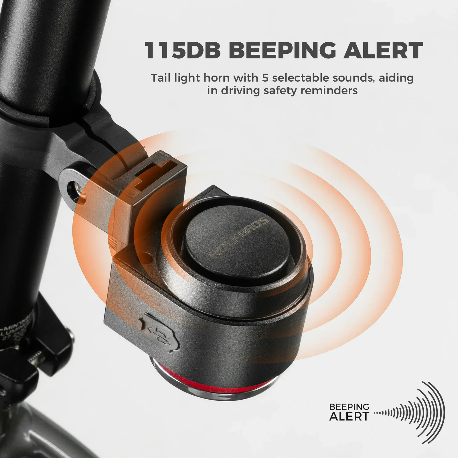 A8Pro Tail Light Remote USB-C With Horn 115dB - Image 4