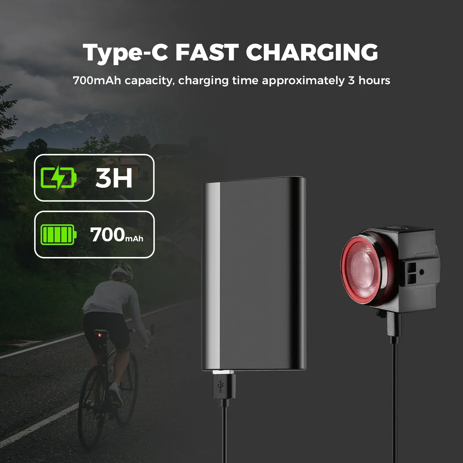 A8Pro Tail Light Remote USB-C With Horn 115dB - Image 7