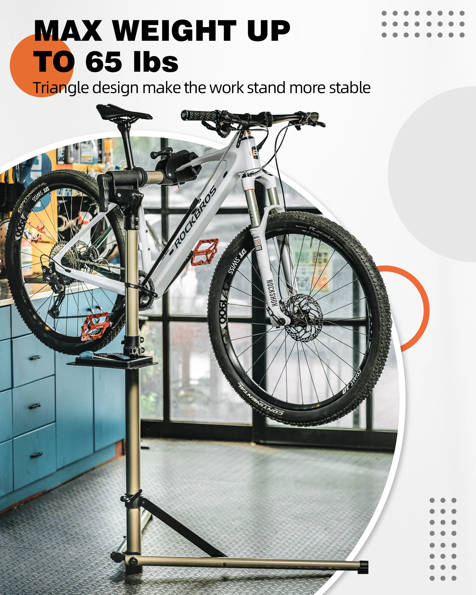 Heavy-Duty Home Mechanic Repair Stand (65 Lbs Capacity) - Image 7