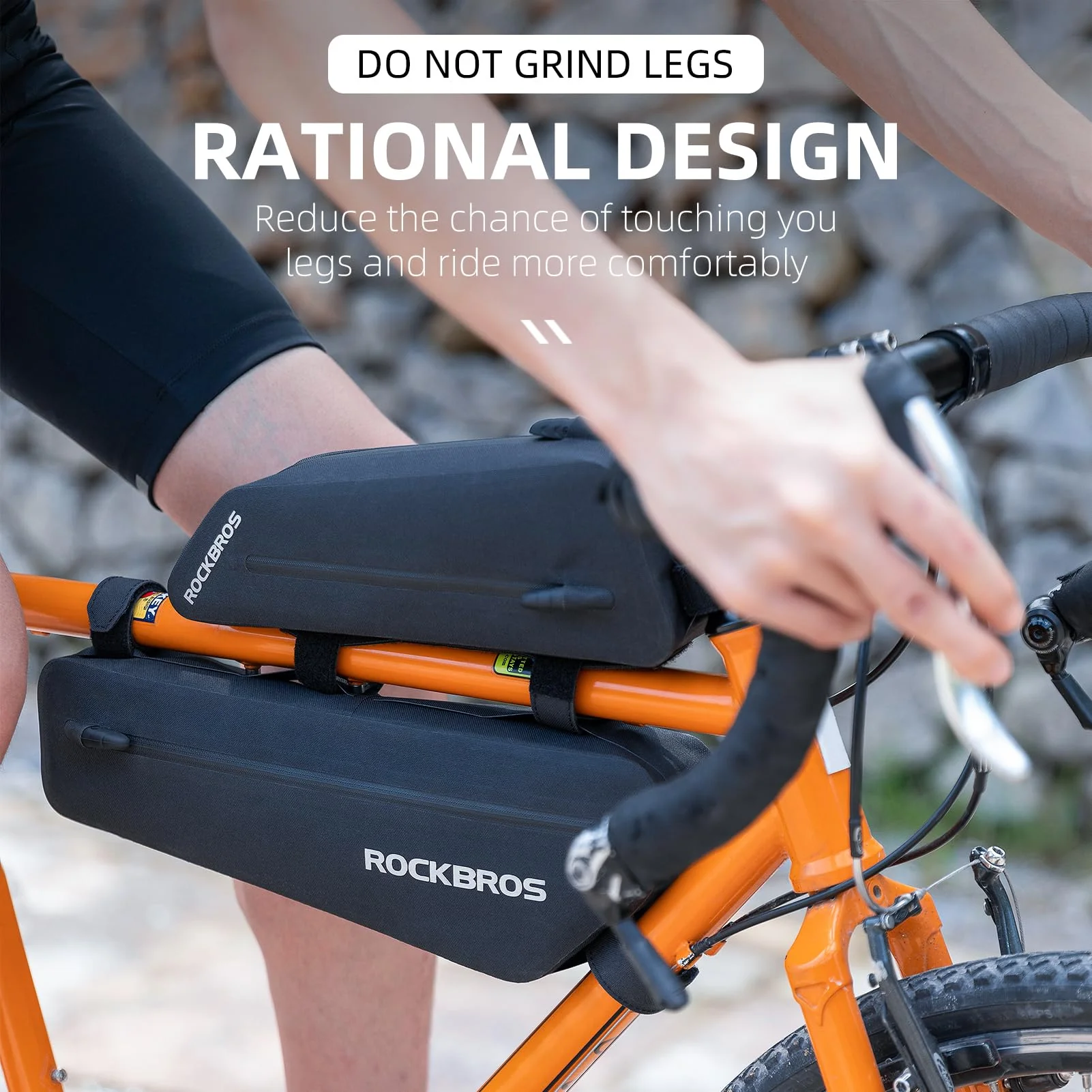 ROCKBROS Bike Top Tube Bag Bike Frame Bag For Super 73Waterproof 2 pieces combi - Image 4