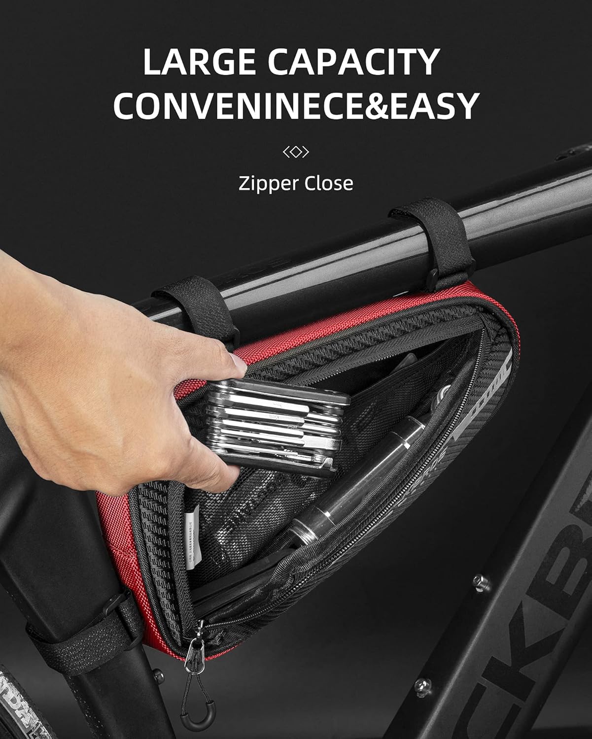 ROCKBROS Bike Triangle Bag Storage Bag Bicycle Frame Pouch Bag - Image 14