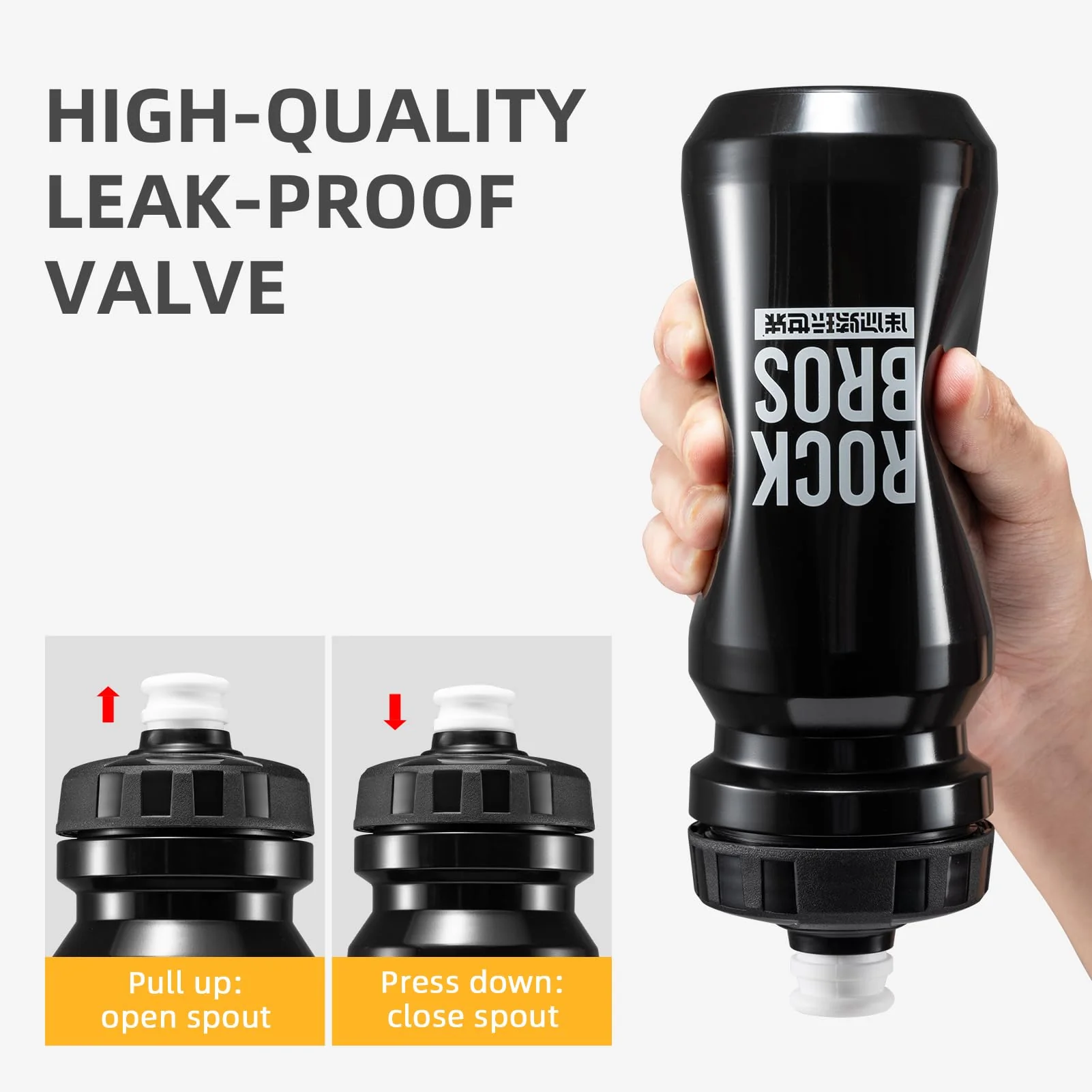 ROCKBROS Bike Water Bottle Squeeze Bicycle Water Bottle BPA-Free - Image 9
