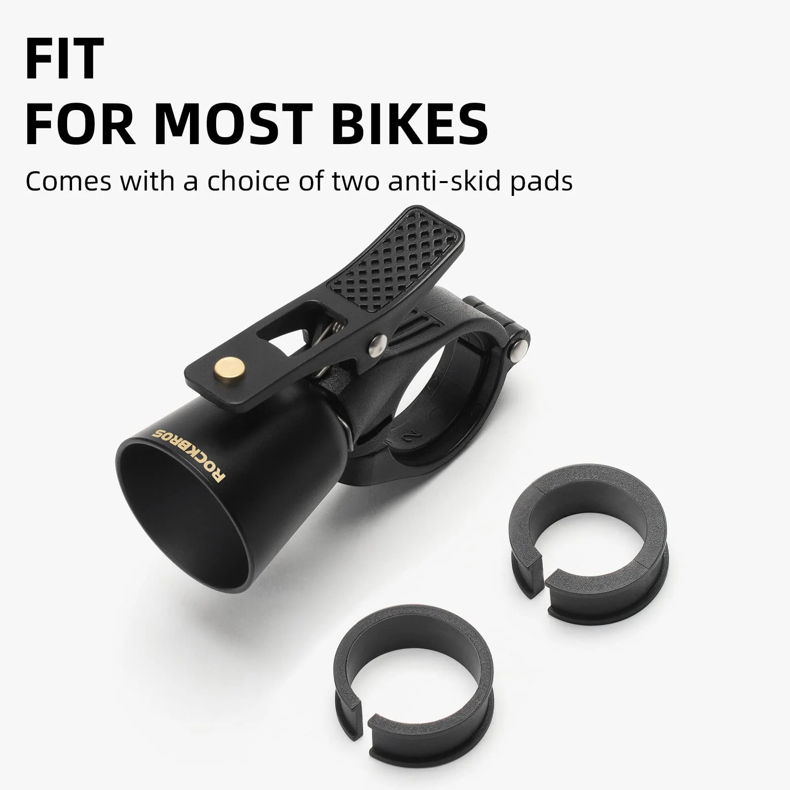 ROCKBROS Classic Brass Bike Bell Loud Easy Install Fits Most Handlebars - Image 16
