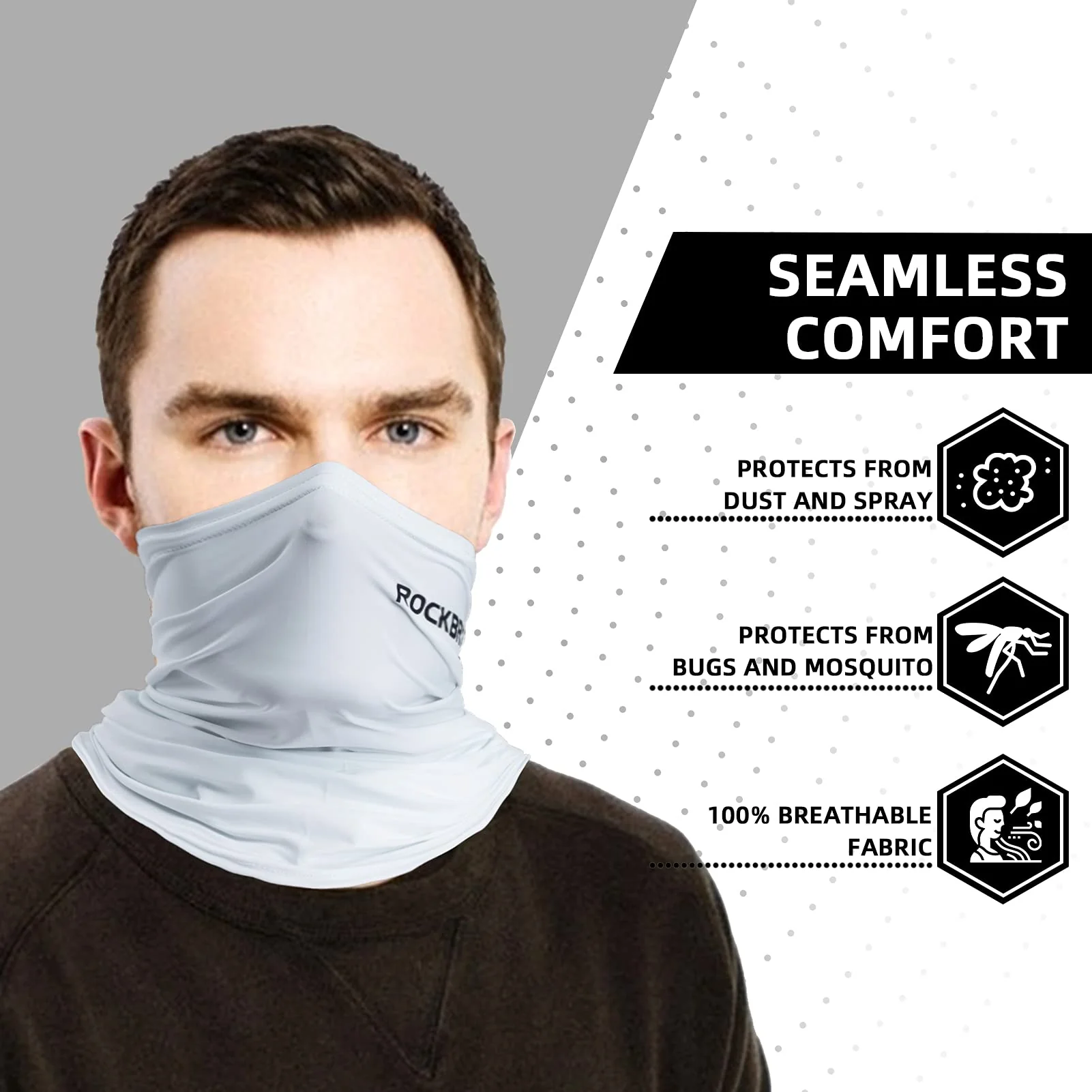 ROCKBROS Cooling Neck Gaiter Bandana Face Mask Summer Half Face Scarf for Cycling Fishing - Image 25