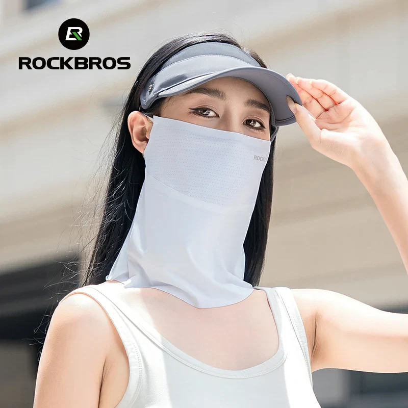 ROCKBROS Cooling Neck Gaiter with Ear Loops – UV Protection for Cycling - Image 7