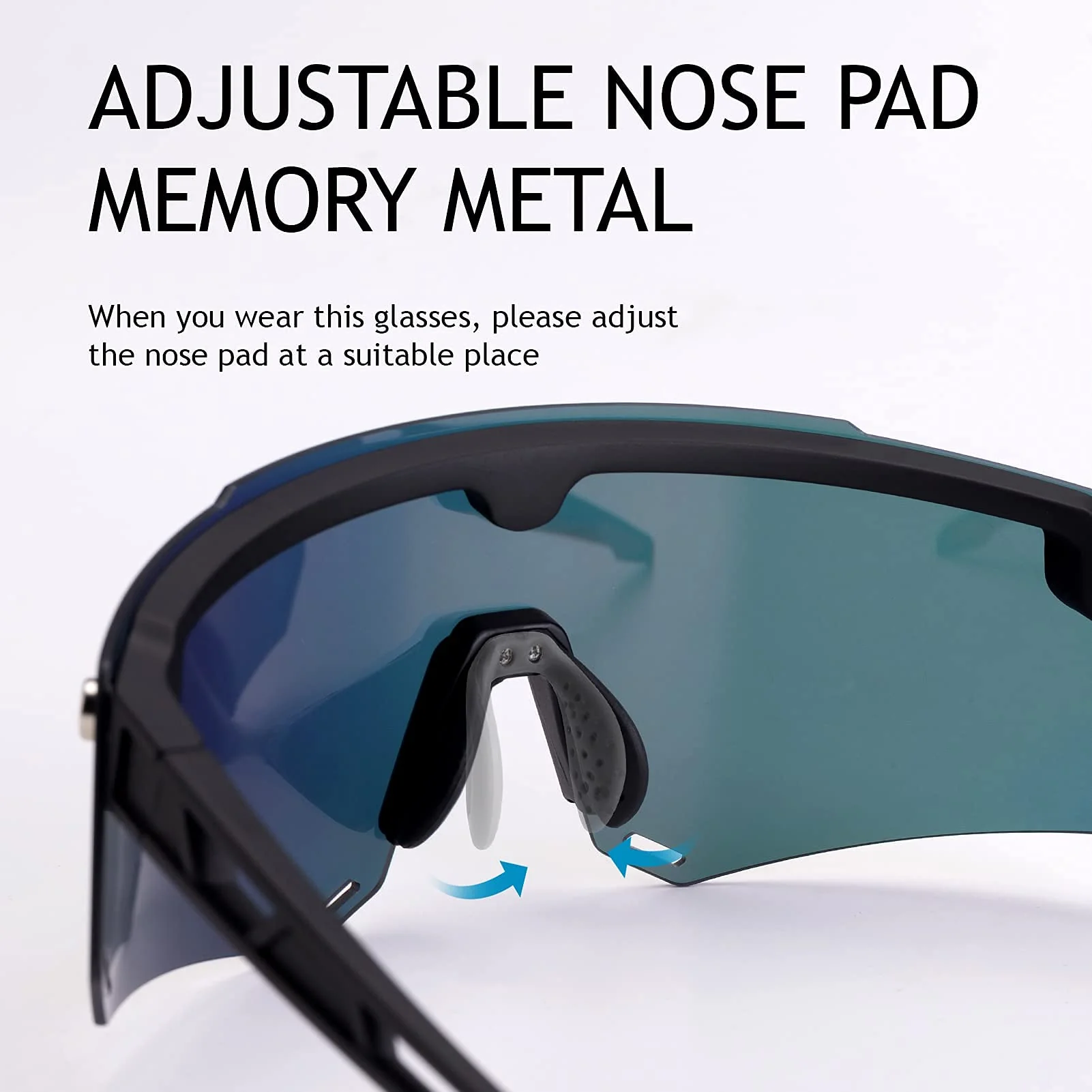 Unisex Polarized Cycling Glasses with 2 Replaceable Lenses - Image 10