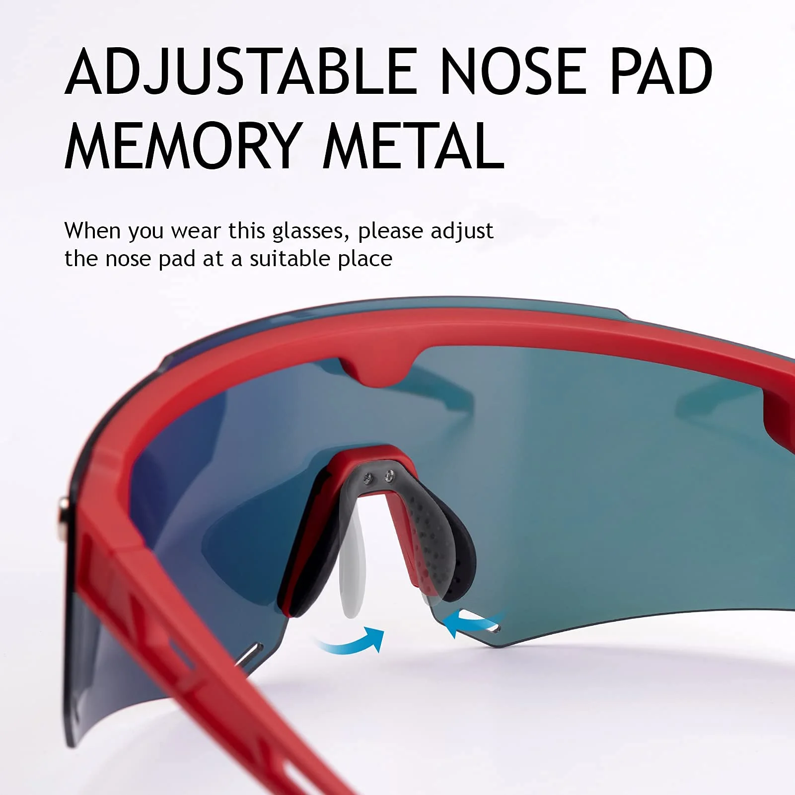 Unisex Polarized Cycling Glasses with 2 Replaceable Lenses - Image 24