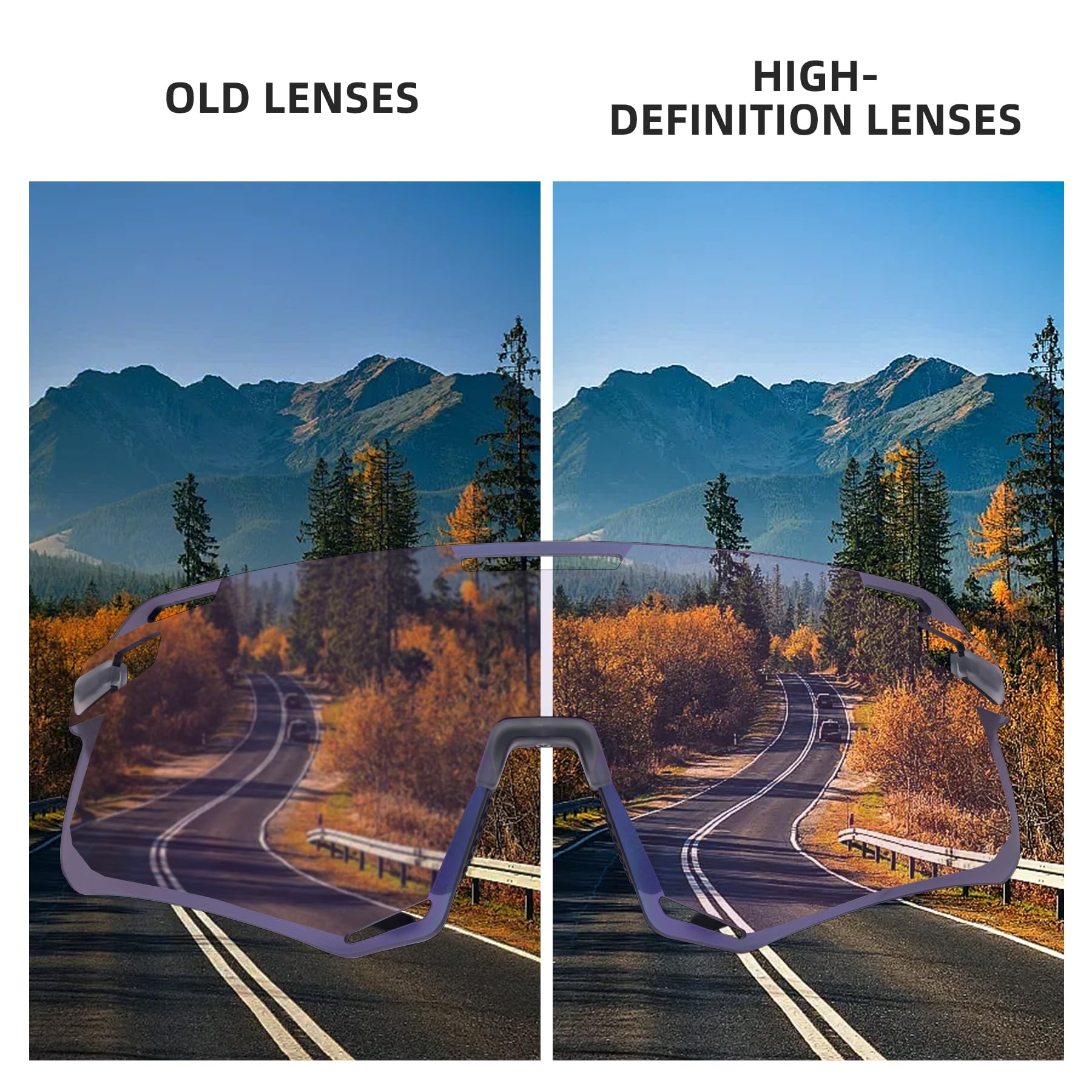 Men's Anti-Blue Light MTB Cycling Sunglasses - Image 15
