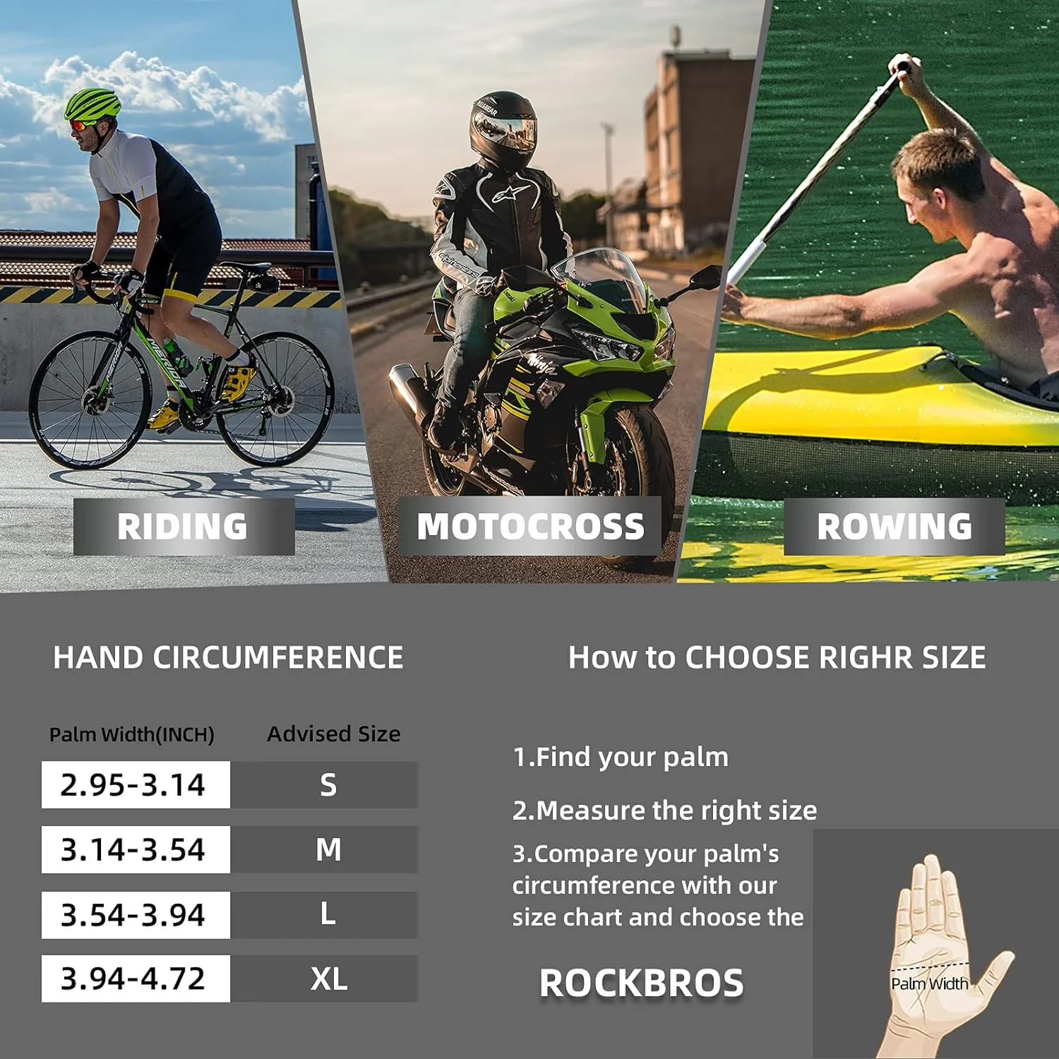 ROCKBROS Cycling Gloves  Anti-Slip Breathable - Image 6