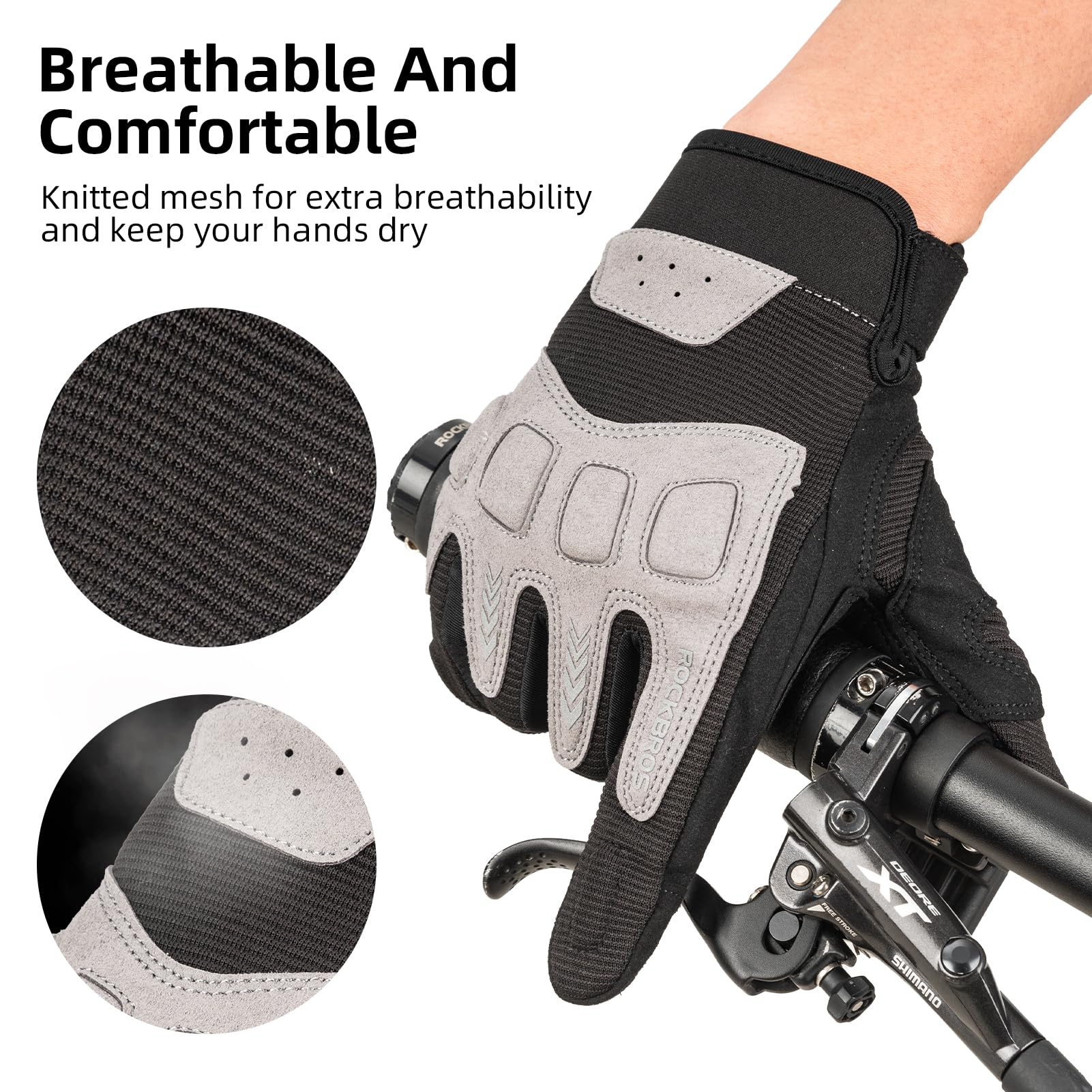 Cycling Gloves Spring Autumn Shock-Absorbing Gloves - Image 10