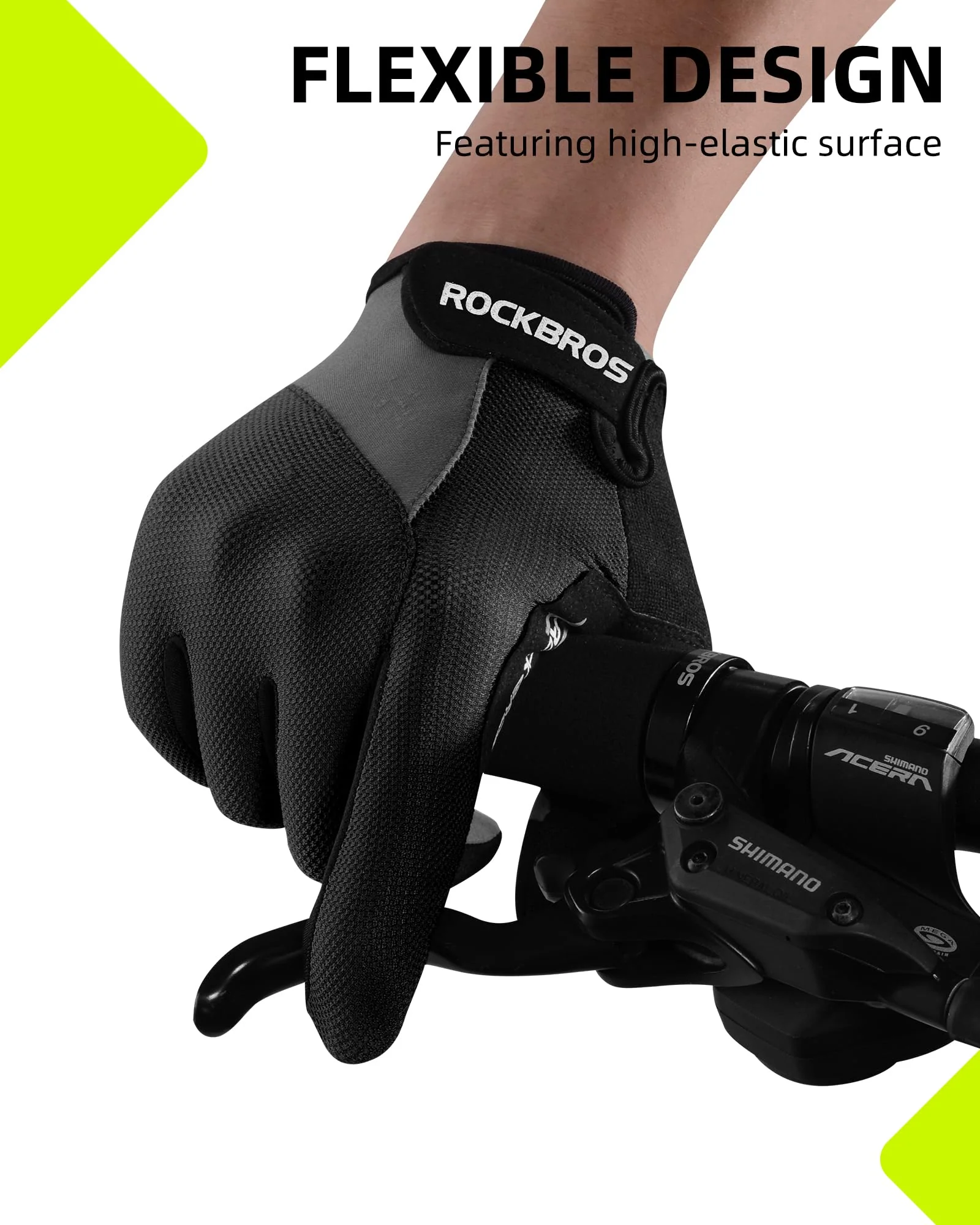 ROCKBROS Cycling Gloves for Men Women Breathable Gel Pad Road Mountain Bike Gloves - Image 7