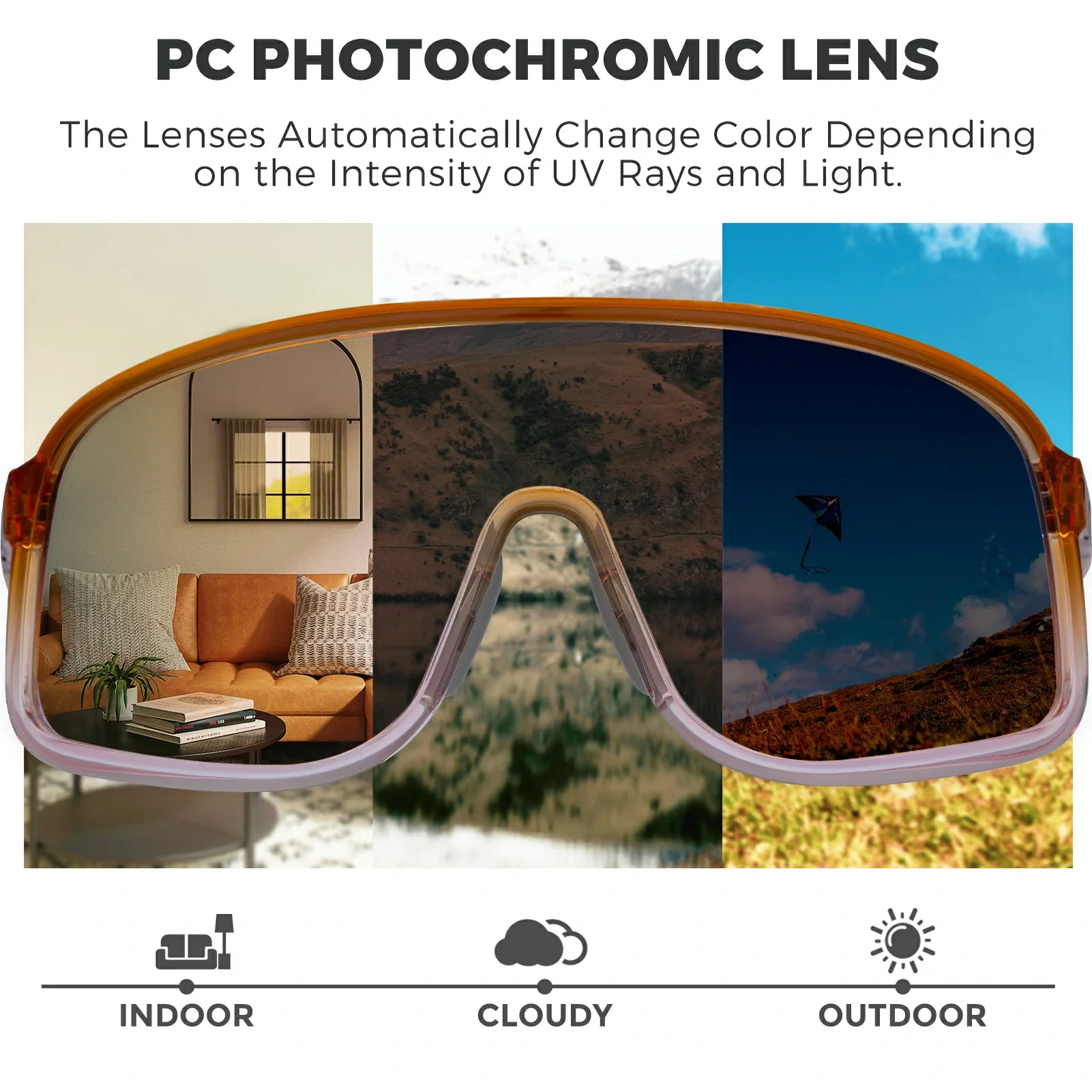 Polarized Photochromic Cycling Sunglasses - Image 23