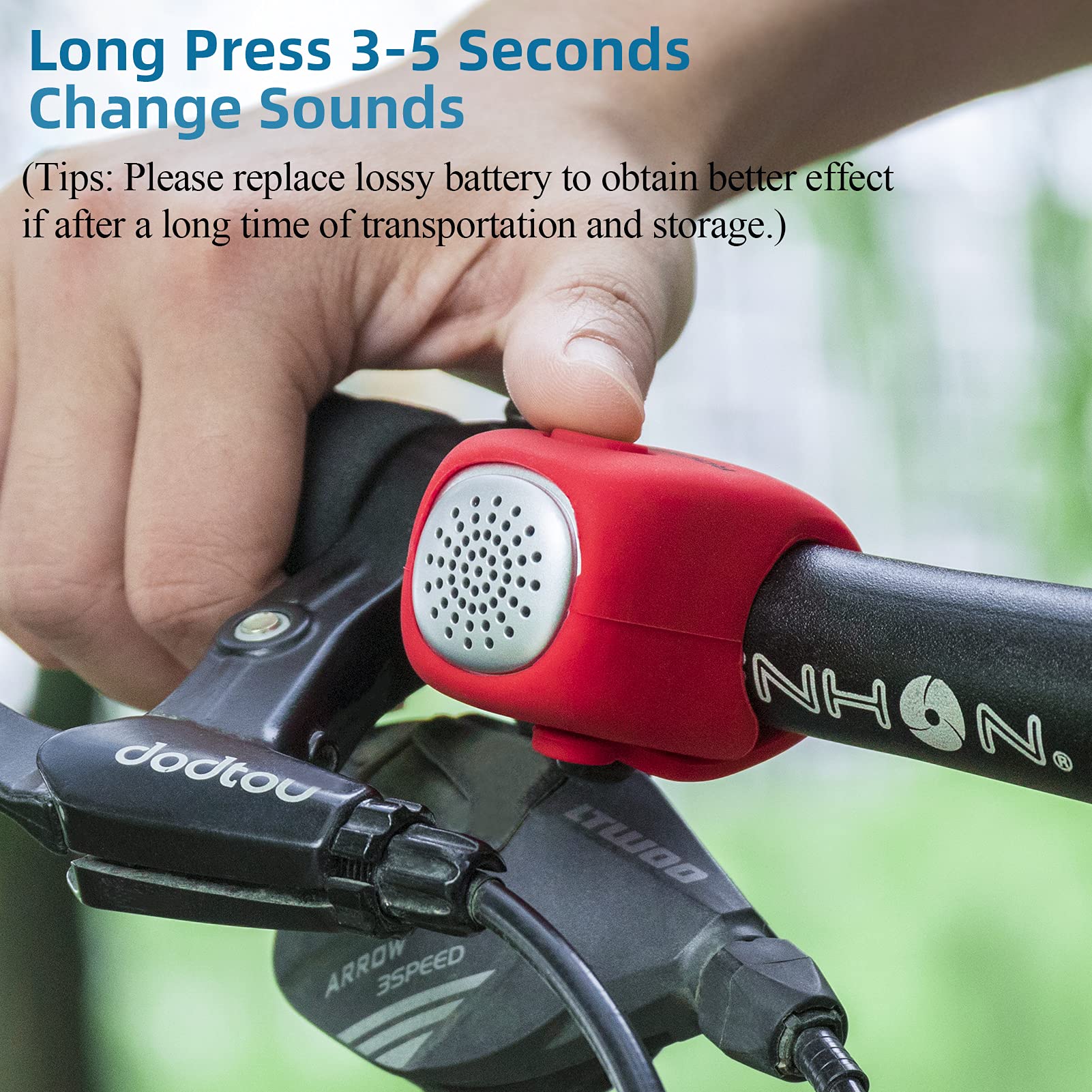 ROCKBROS Electric Bicycle Bells Loud Horn Ring Rainproof 3 Modes 90DB - Image 7