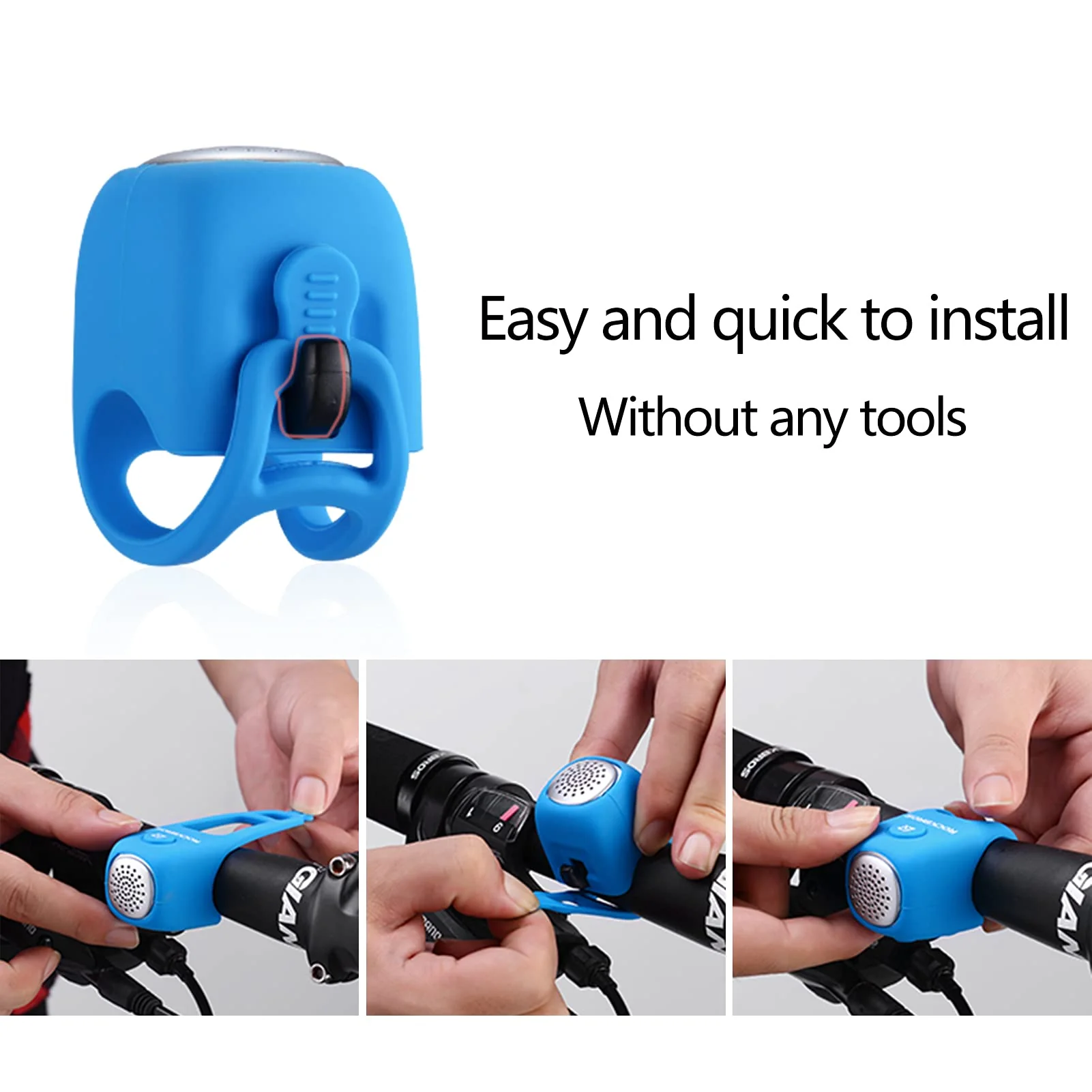 ROCKBROS Electric Bicycle Bells Loud Horn Ring Rainproof 3 Modes 90DB - Image 8