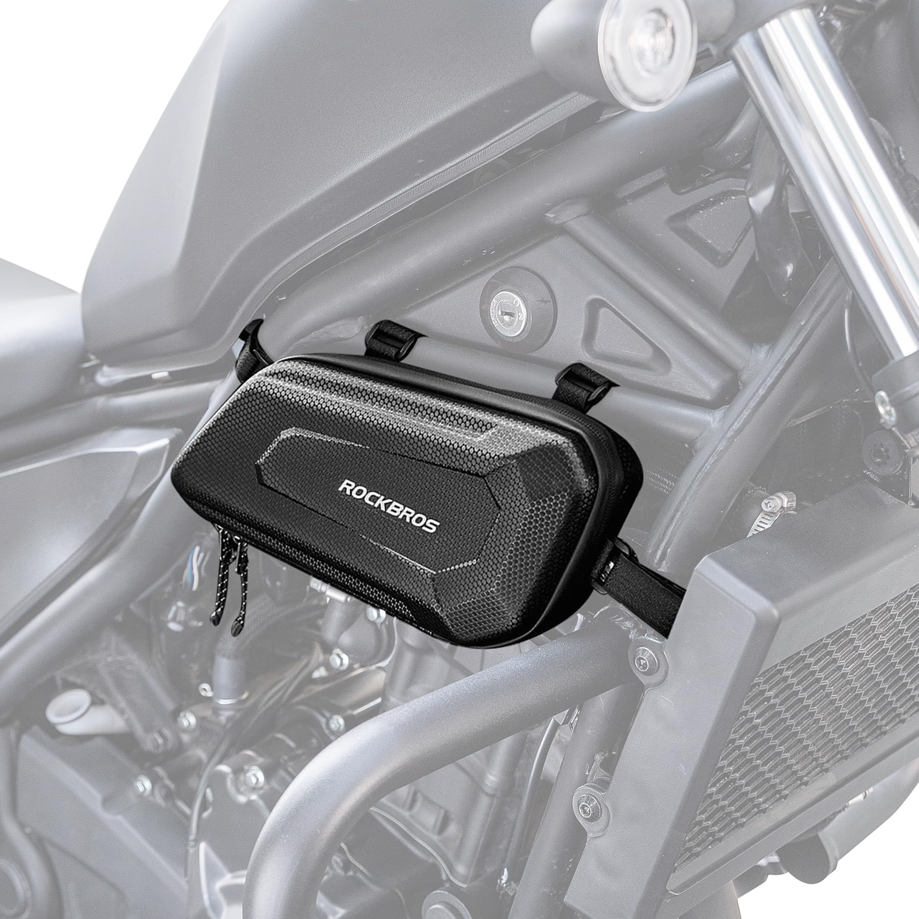 ROCKBROS EVA Hard Shell Motorcycle Tool Bag - Water-Resistant Triangle Side Bag - Image 9
