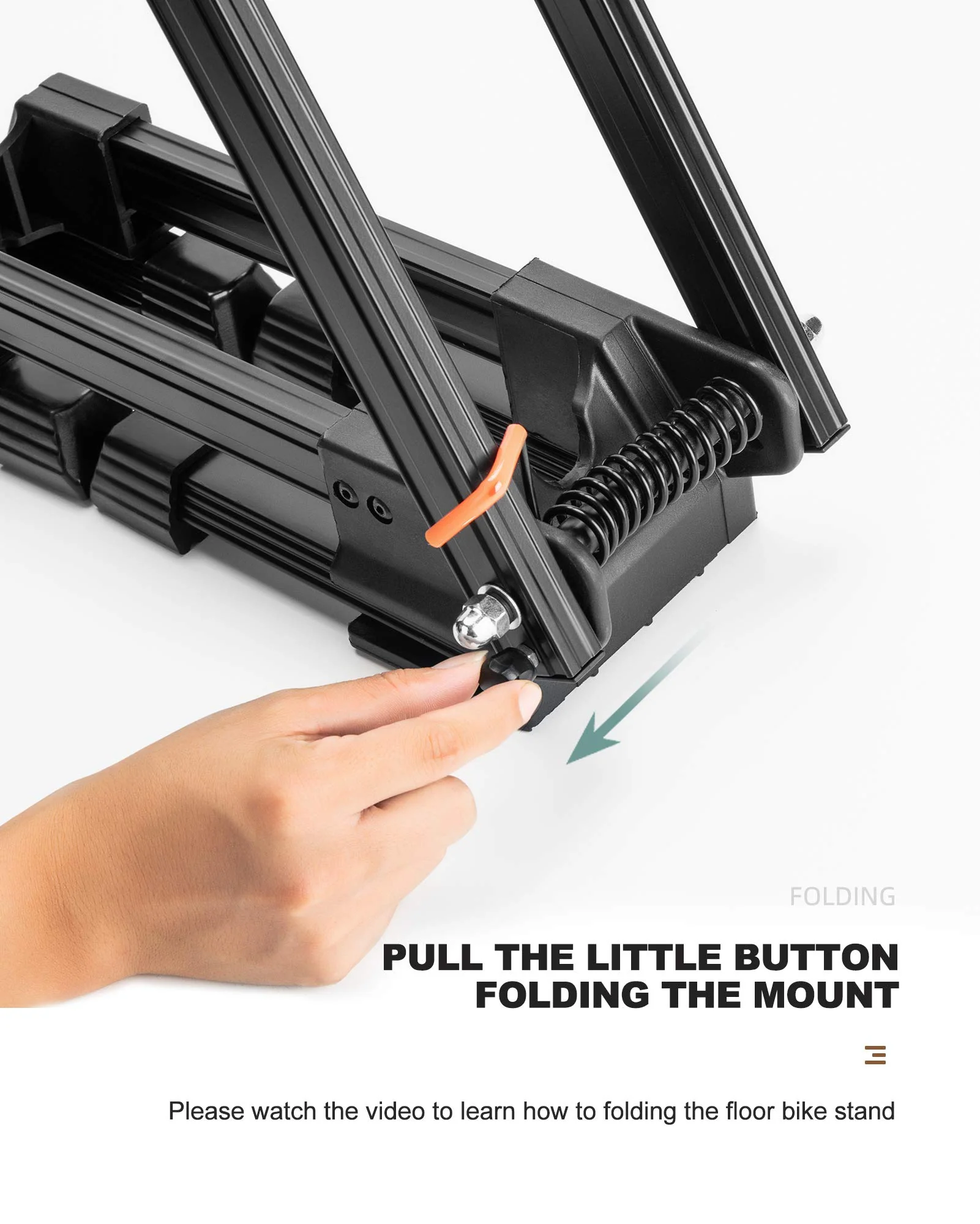 Foldable Alloy Indoor Bike Stand for 20"-29" Wheels - Image 5