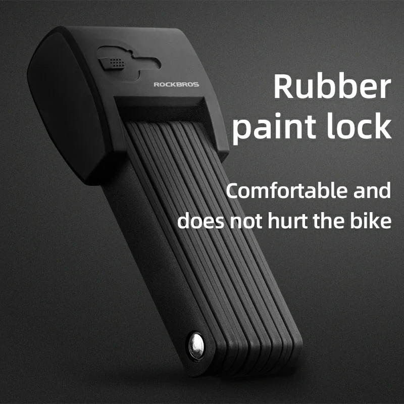 ROCKBROS Folding Bike Lock Smart Fingerprint Heavy Duty Anti Theft Bike Lock - Image 11