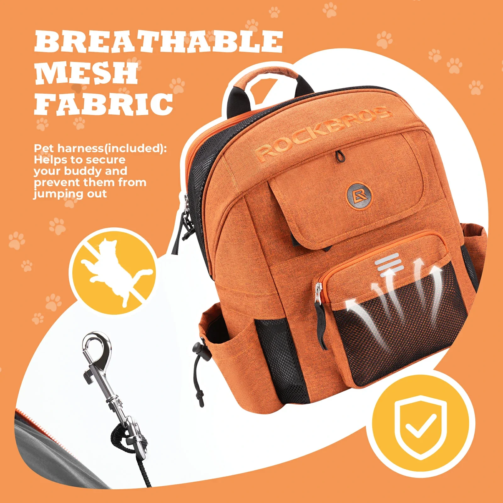 ROCKBROS Folding Bike Pet Bag Backpack - Image 8