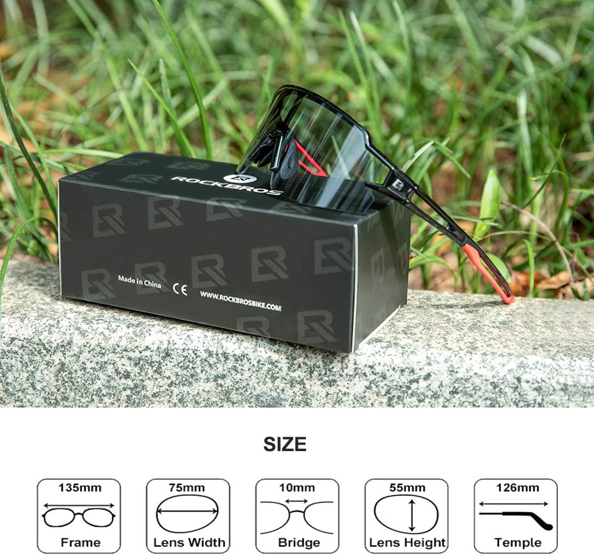 Half-Frame Photochromic Sports Sunglasses (UV400) - Image 25