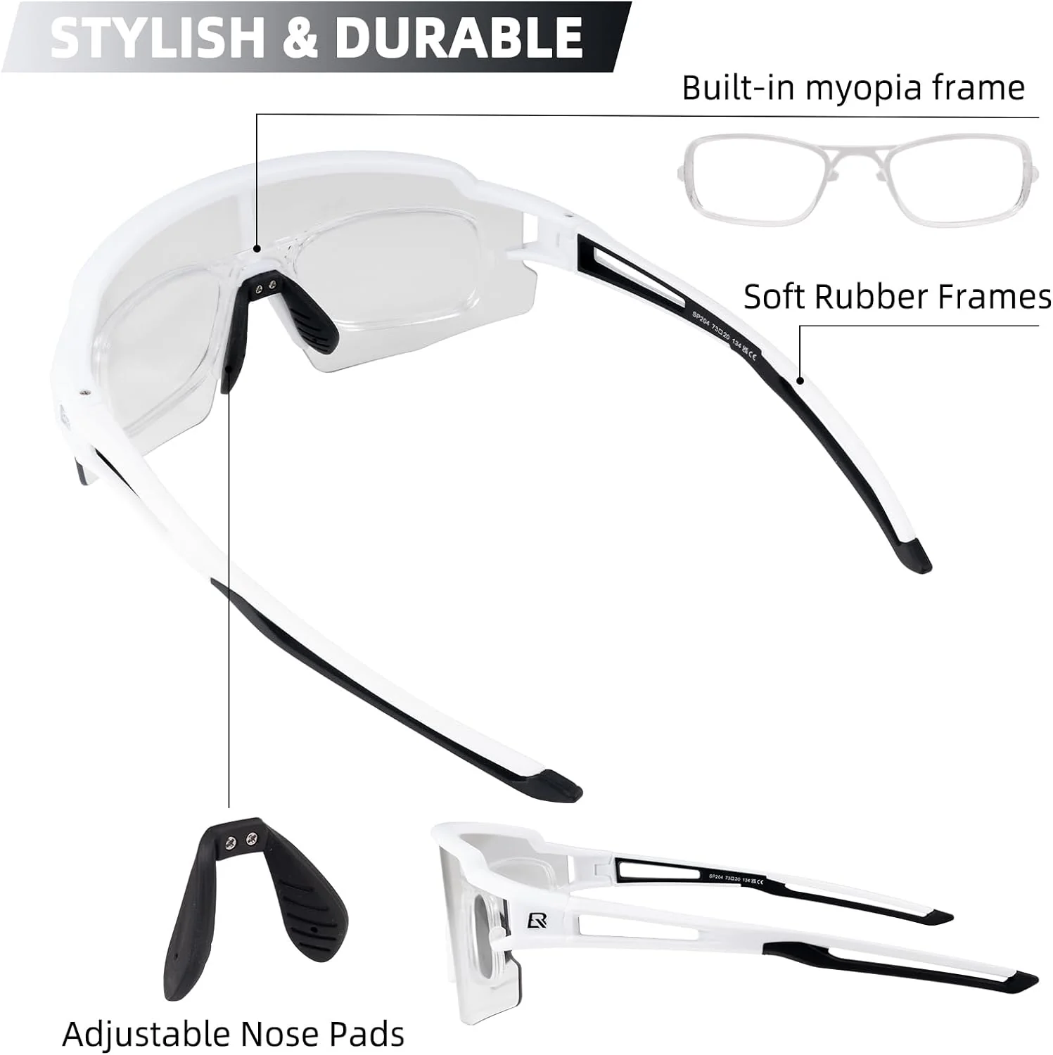 Half-Frame Photochromic Sports Sunglasses (UV400) - Image 28