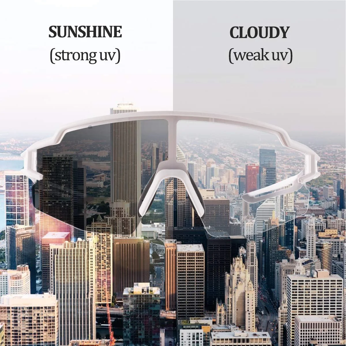 Half-Frame Photochromic Sports Sunglasses (UV400) - Image 31