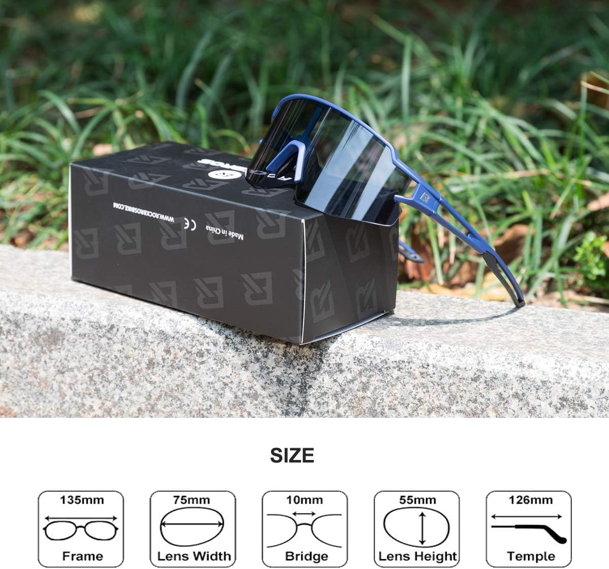 Half-Frame Photochromic Sports Sunglasses (UV400) - Image 37