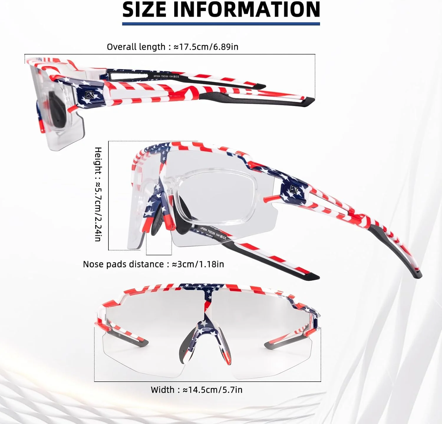 Half-Frame Photochromic Sports Sunglasses (UV400) - Image 39