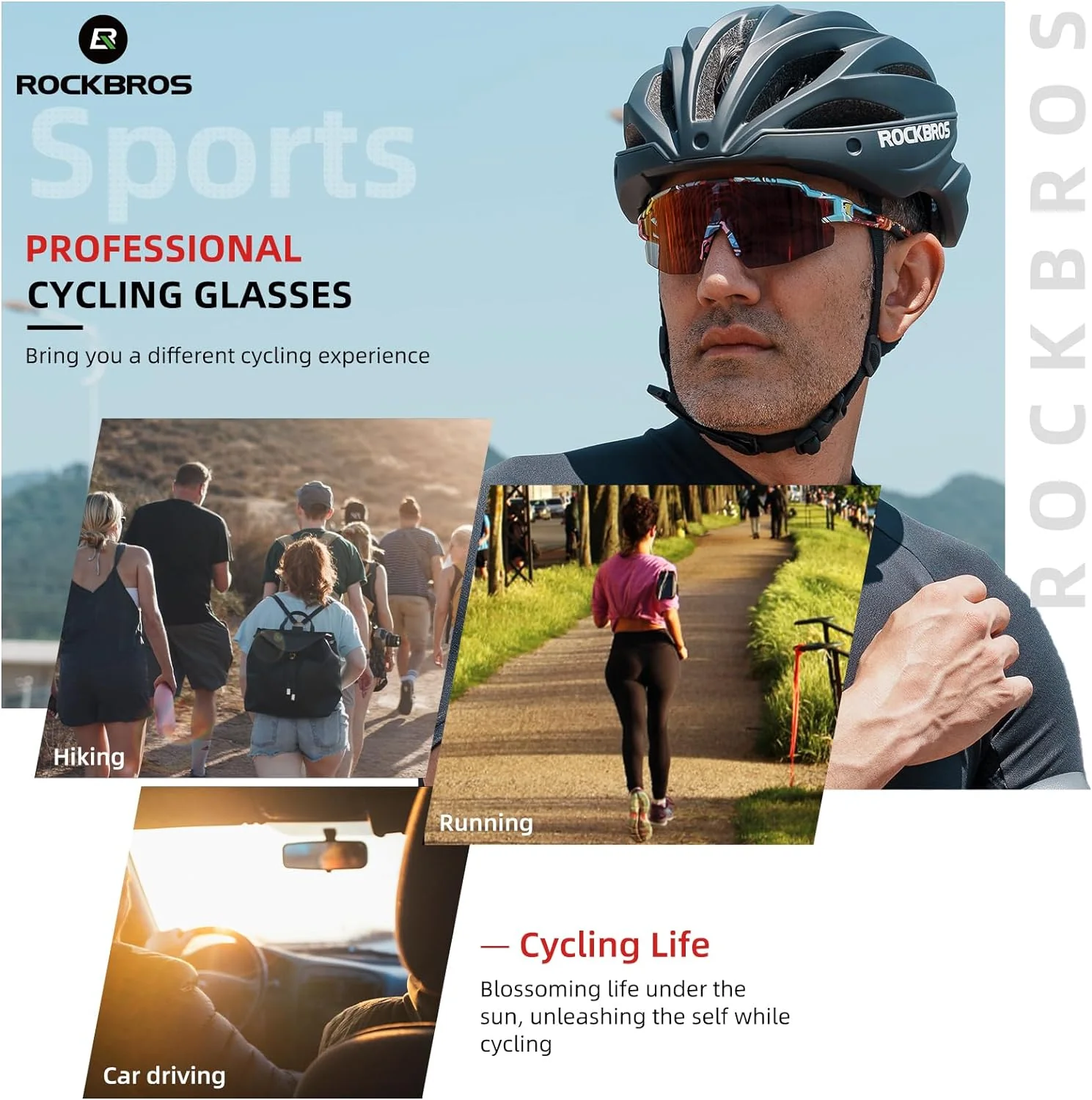 Half-Frame Photochromic Sports Sunglasses (UV400) - Image 60