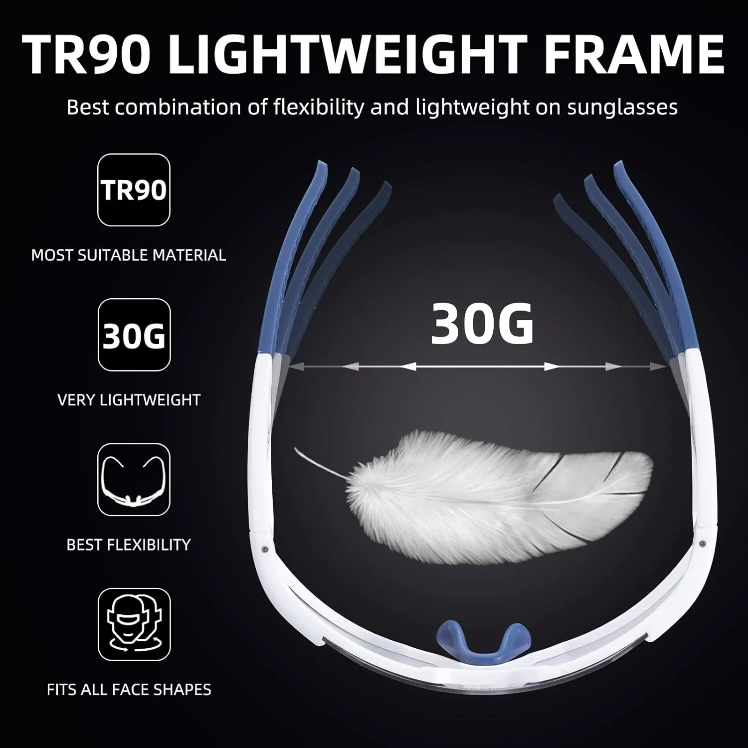 Half-Frame Photochromic Sports Sunglasses (UV400) - Image 67