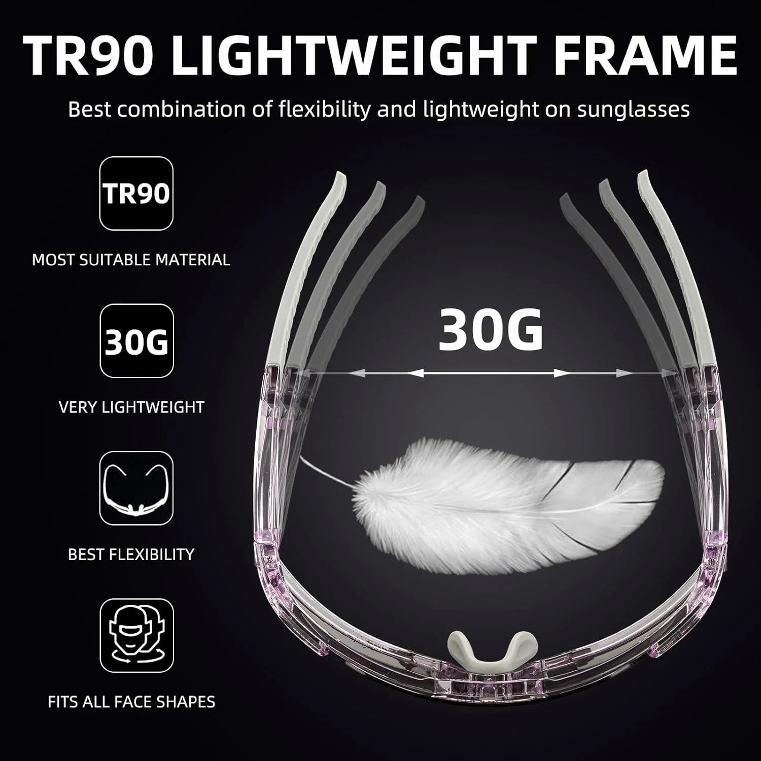 Half-Frame Photochromic Sports Sunglasses (UV400) - Image 73