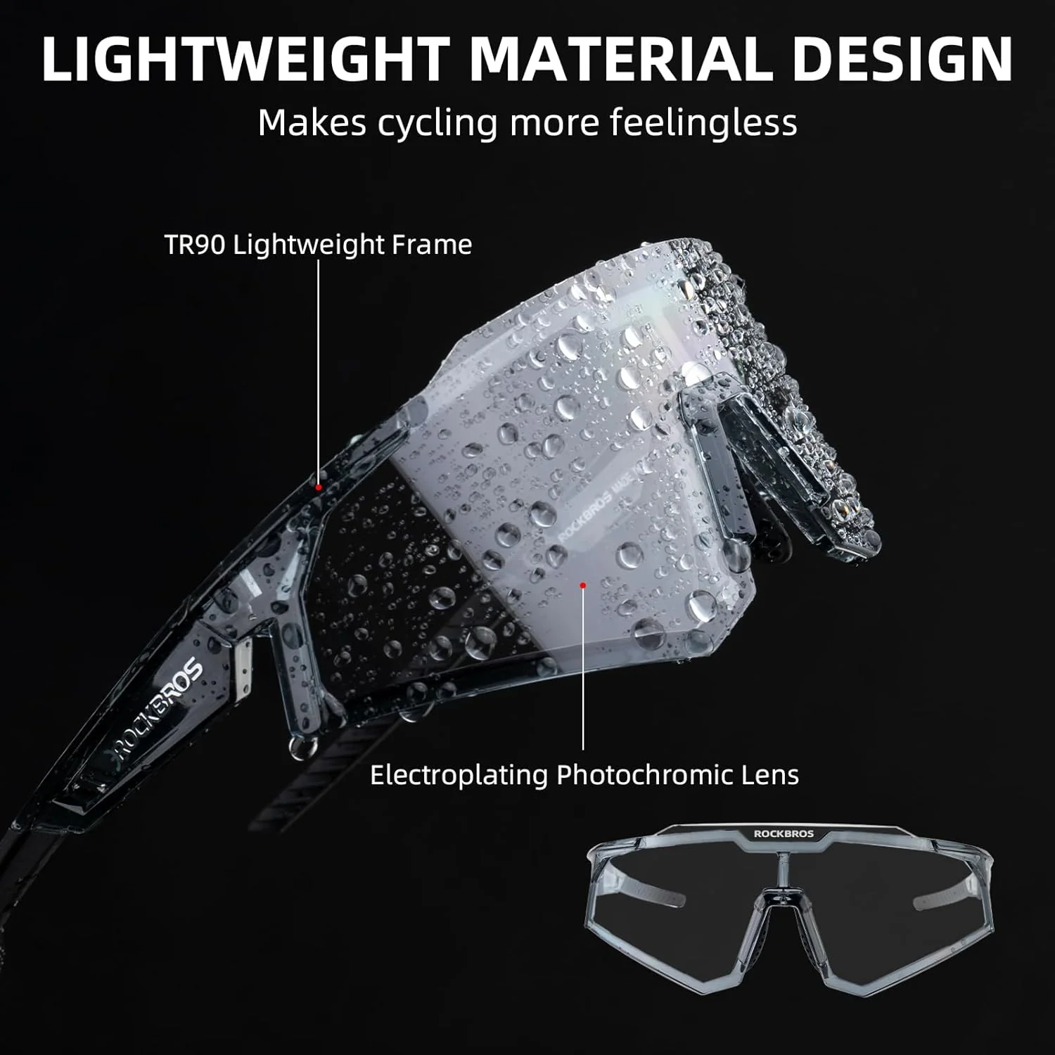 Half-Frame Photochromic Sports Sunglasses (UV400) - Image 83