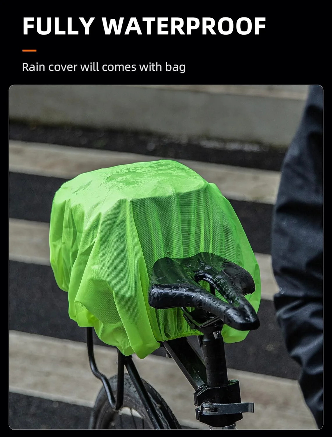 ROCKBROS Hard Shell Bike Rack Bag Waterproof 9L Capacity with Shoulder Strap - Image 3