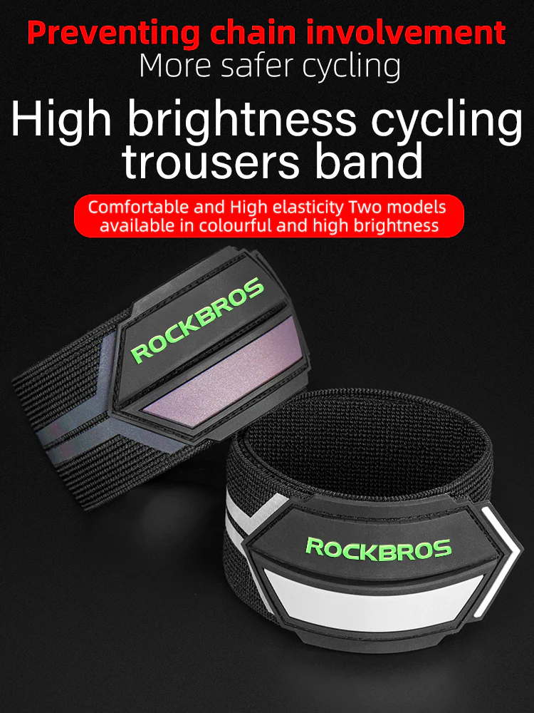 ROCKBROS High Brightness Reflective Trouser Band Adjustable Elastic - Image 3