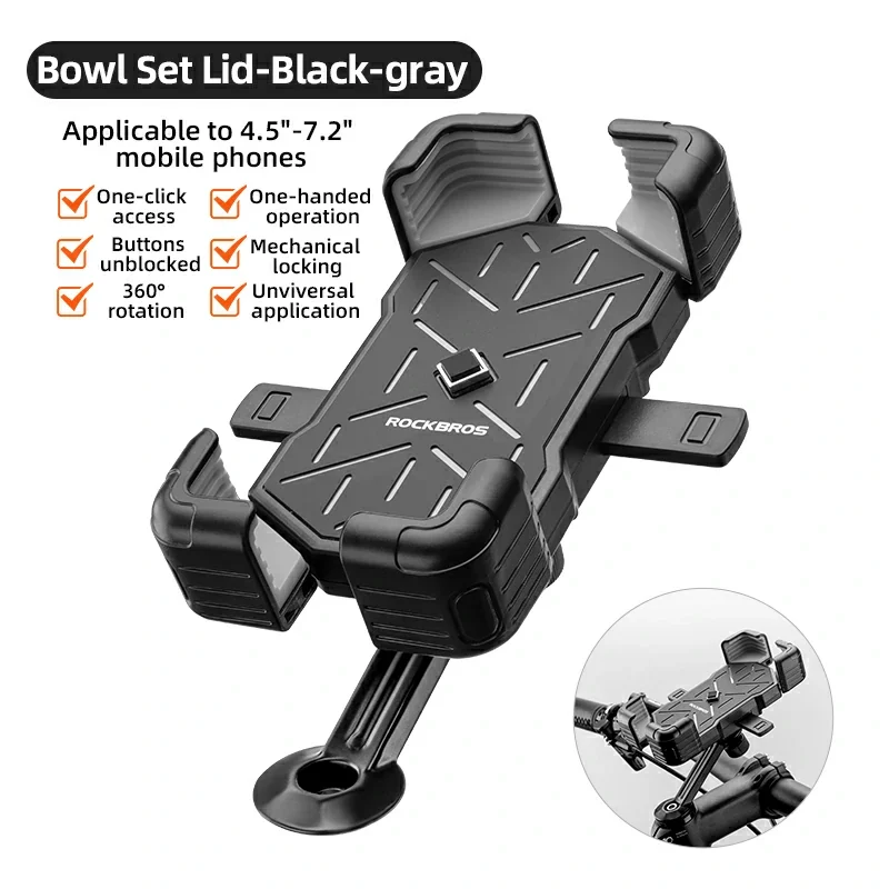 ROCKBROS HW-117 Bike Phone Mount 1s Lock Bike - Image 10