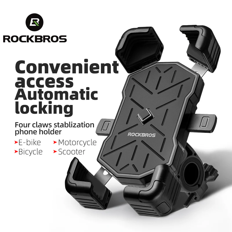 ROCKBROS HW-117 Bike Phone Mount 1s Lock Bike(Handlebar) - Image 4